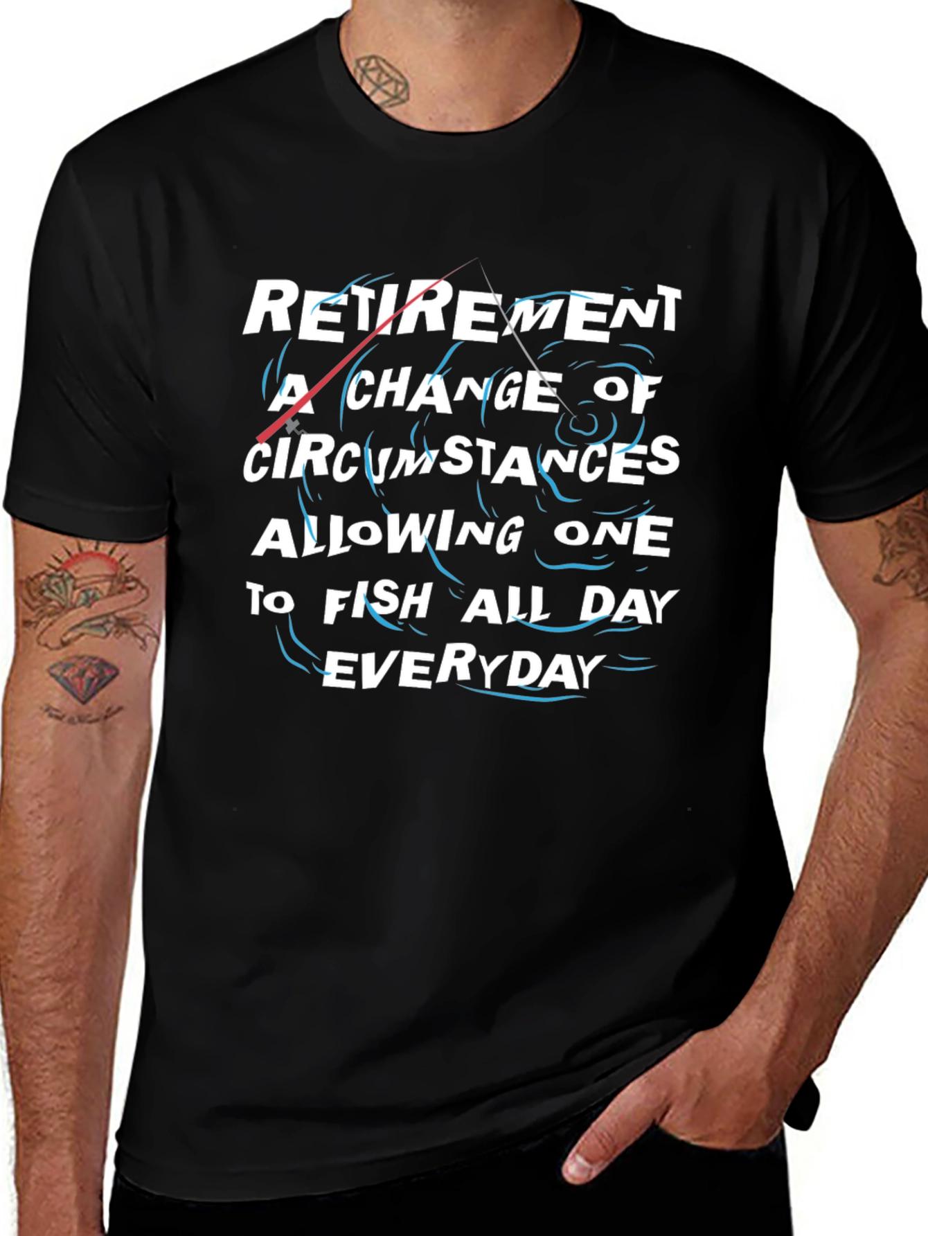 Retirement Fishing T-Shirt - Fish All Day Everyday