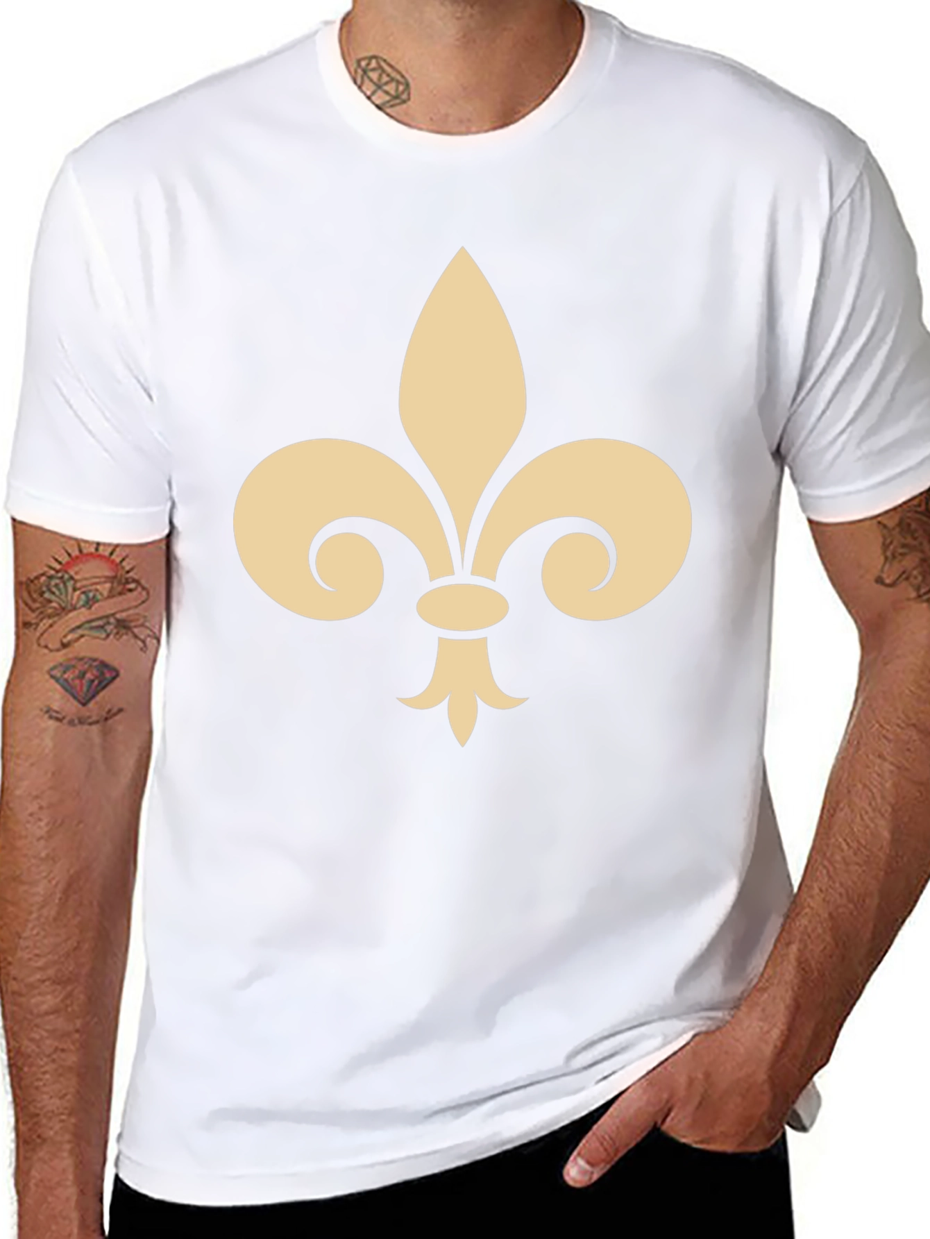 Fleur-de-lis Graphic Black T-Shirt