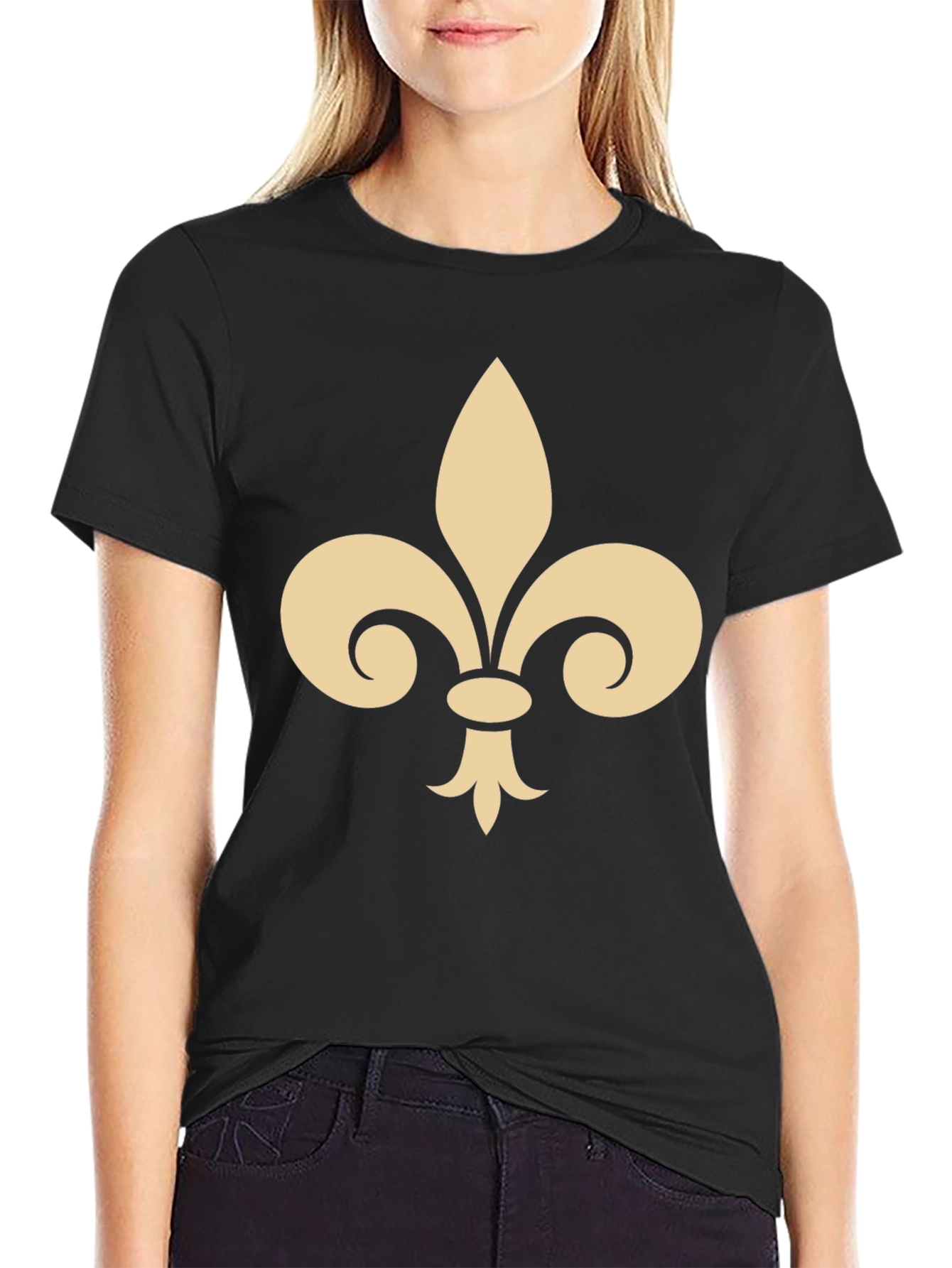 Fleur-de-lis Graphic Black T-Shirt