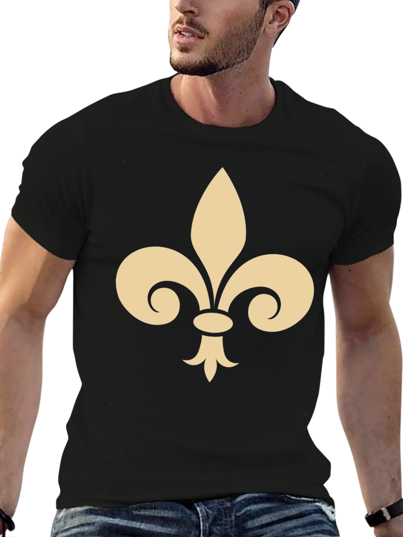 Fleur-de-lis Graphic Black T-Shirt