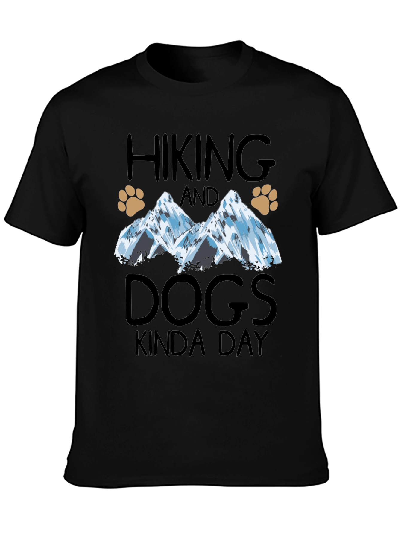 Hiking and Dogs Graphic T-Shirt