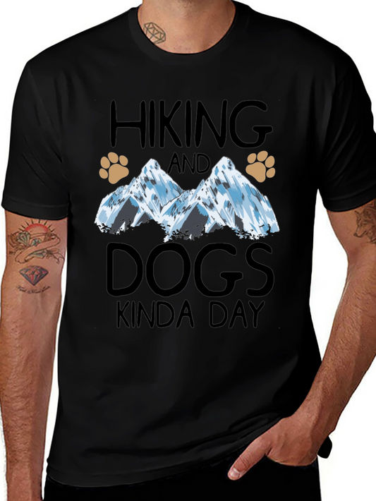 Hiking and Dogs Graphic T-Shirt
