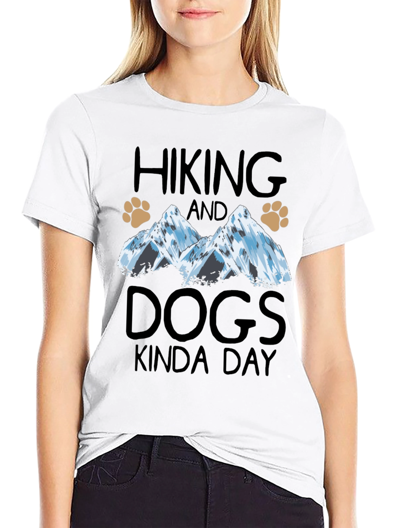 Hiking and Dogs Graphic T-Shirt