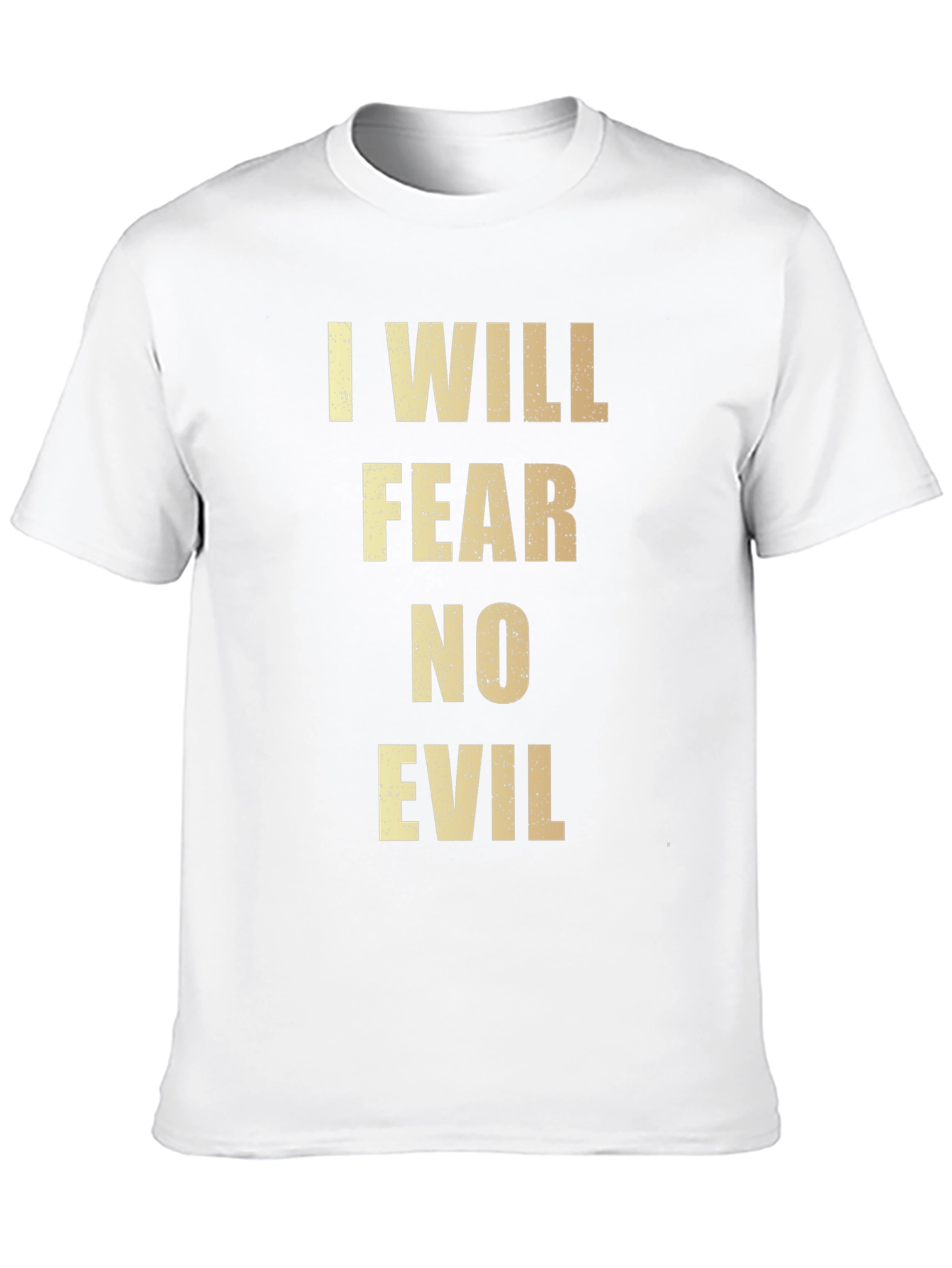 I Will Fear No Evil Black Graphic Tee