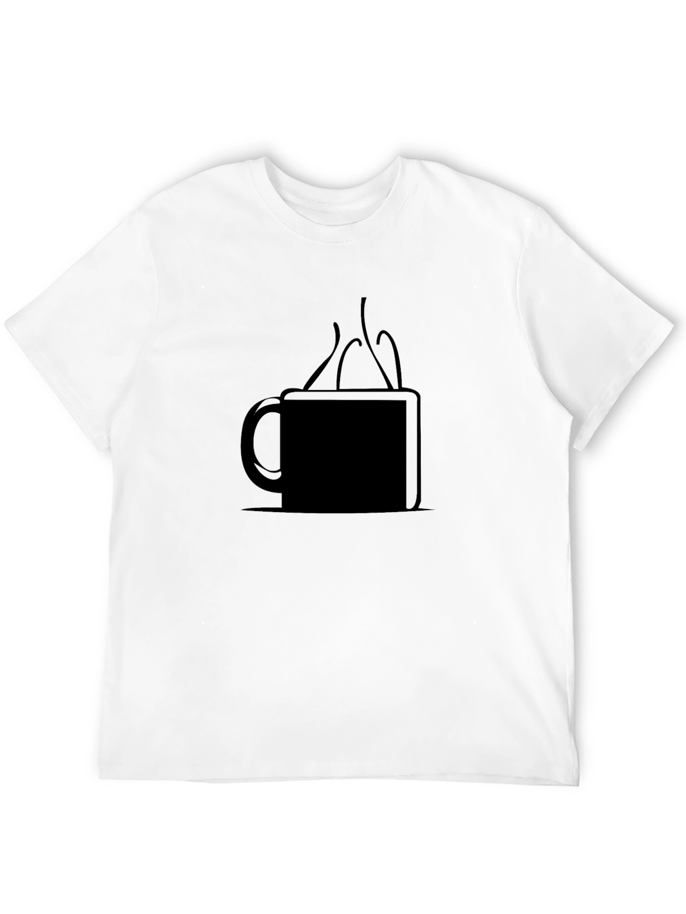 Coffee Mug Graphic Tee - Black