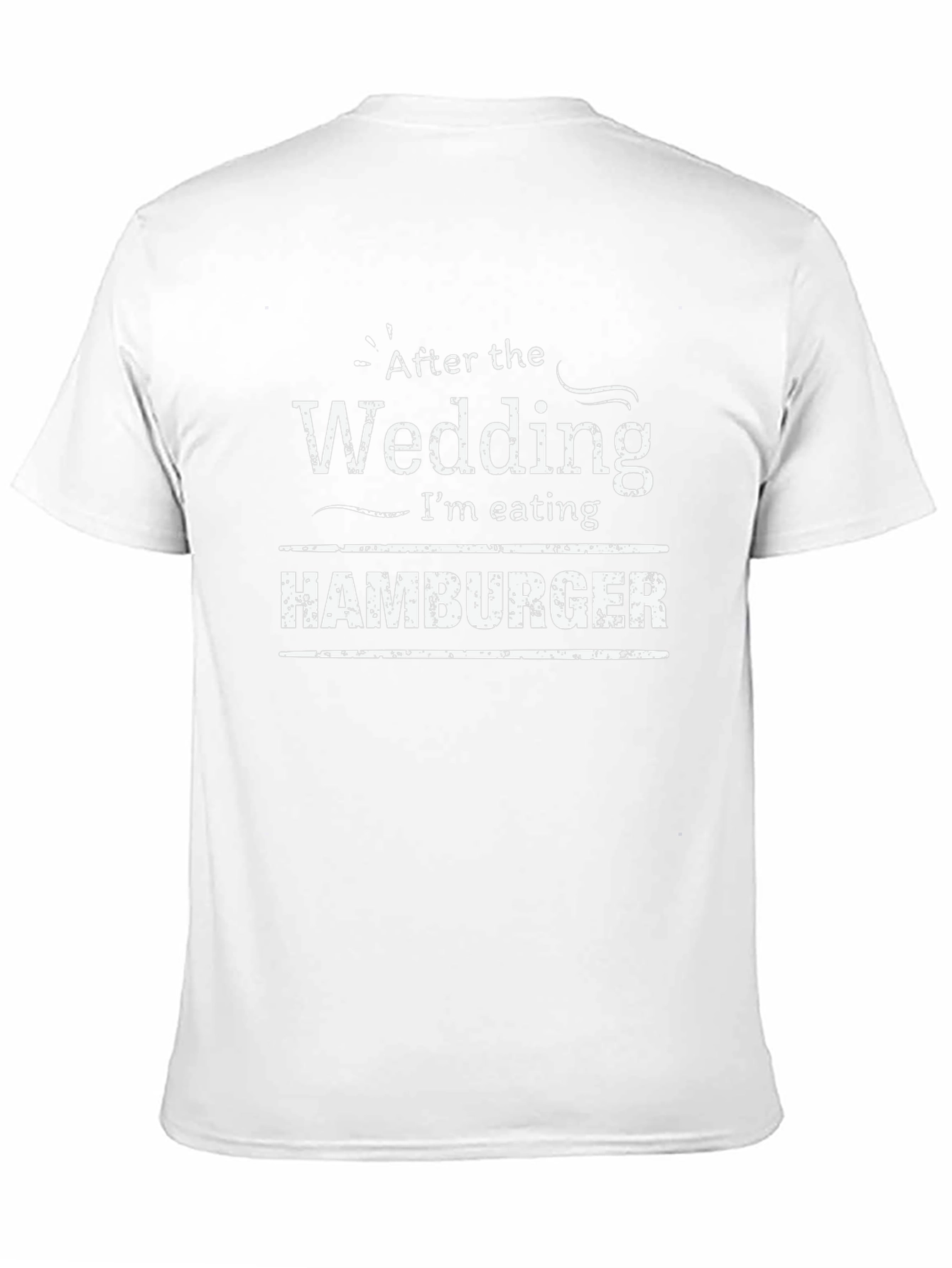 Wedding Hamburger T-Shirt - Post-Nuptial Feast!