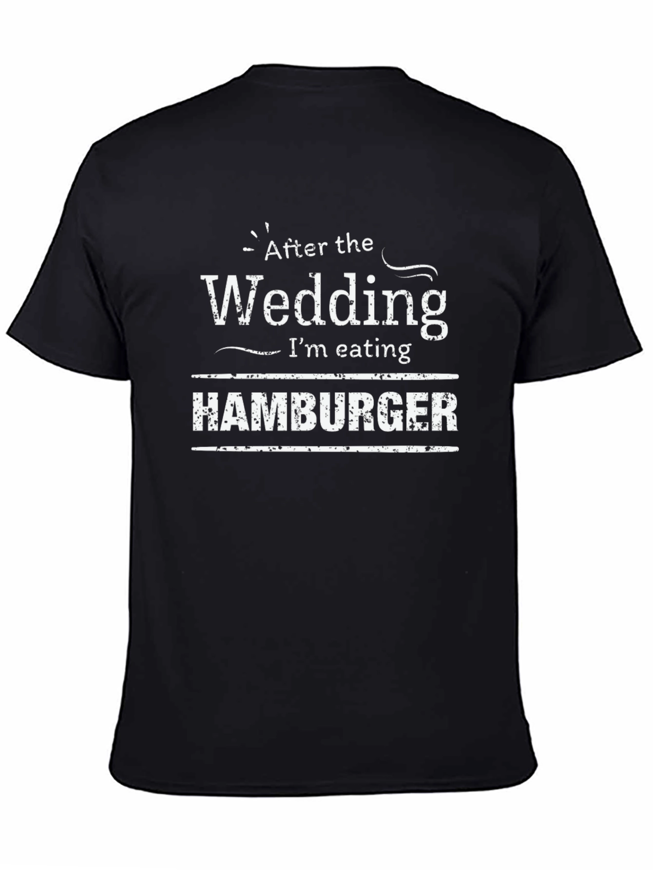 Wedding Hamburger T-Shirt - Post-Nuptial Feast!