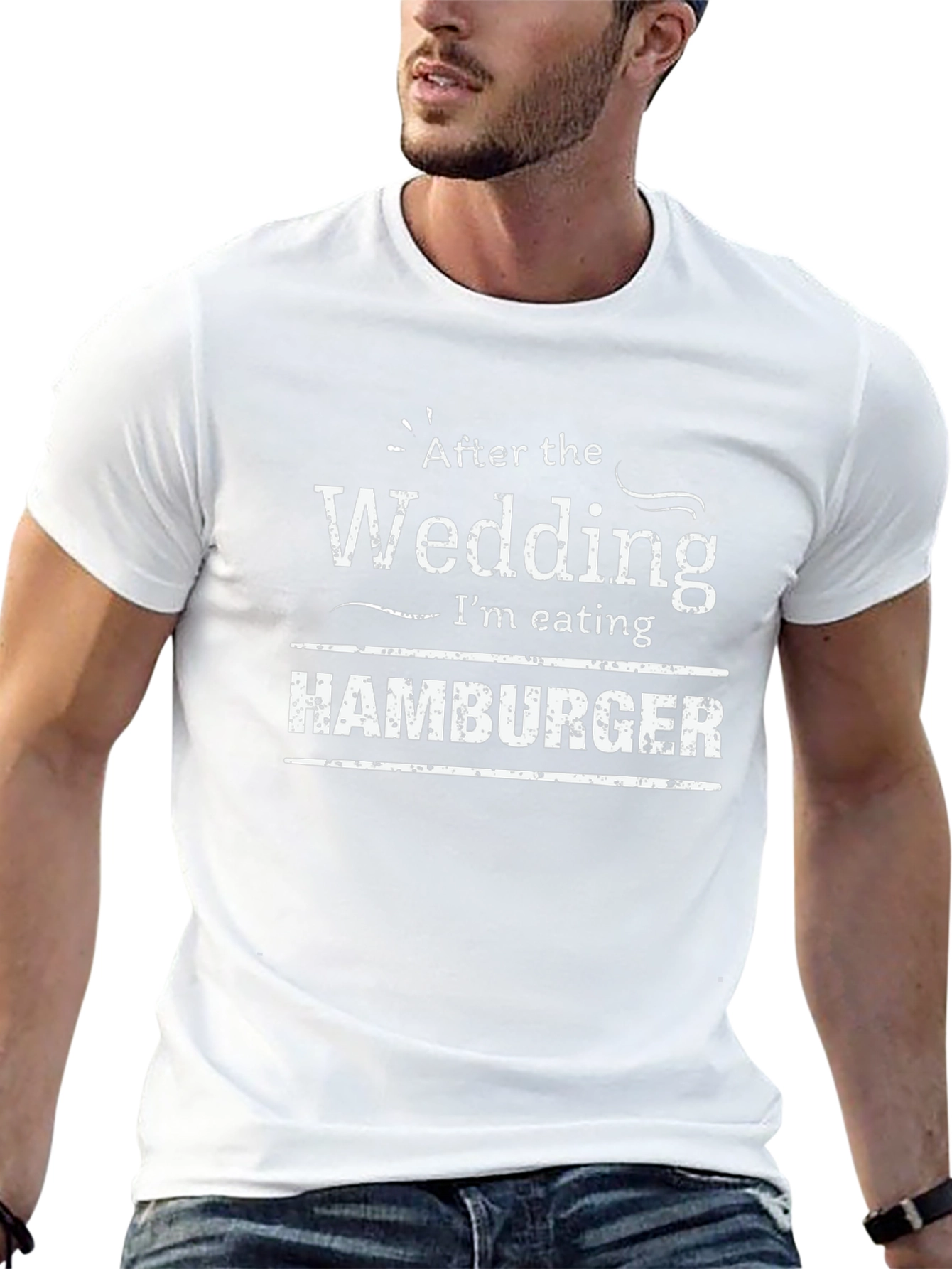 Wedding Hamburger T-Shirt - Post-Nuptial Feast!