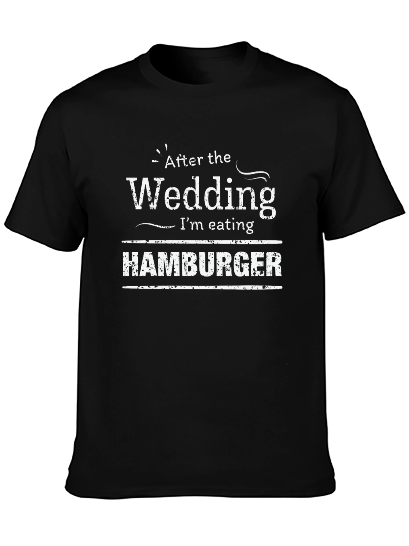 Wedding Hamburger T-Shirt - Post-Nuptial Feast!