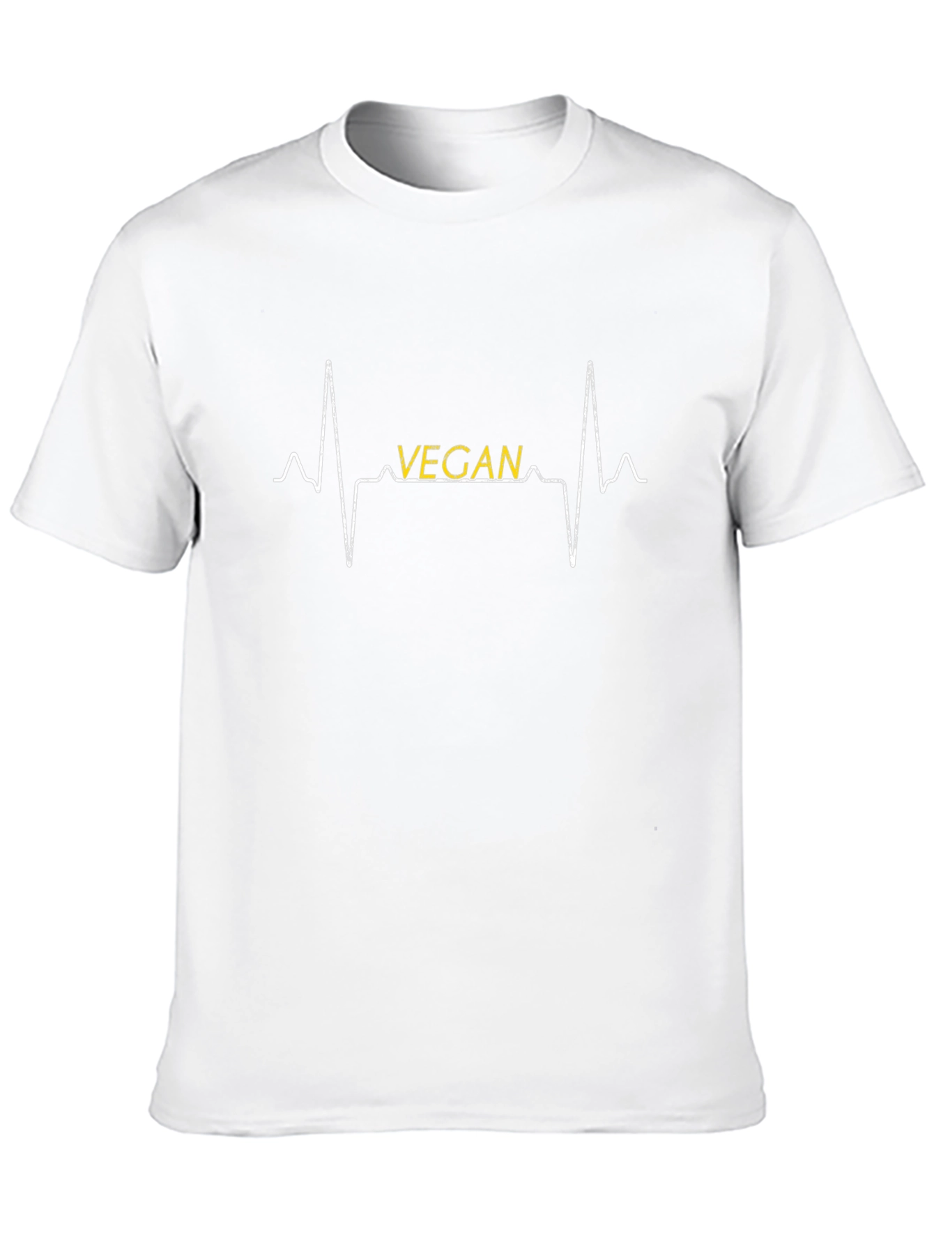 Vegan Heartbeat Graphic Tee - Stylish Vegan Apparel