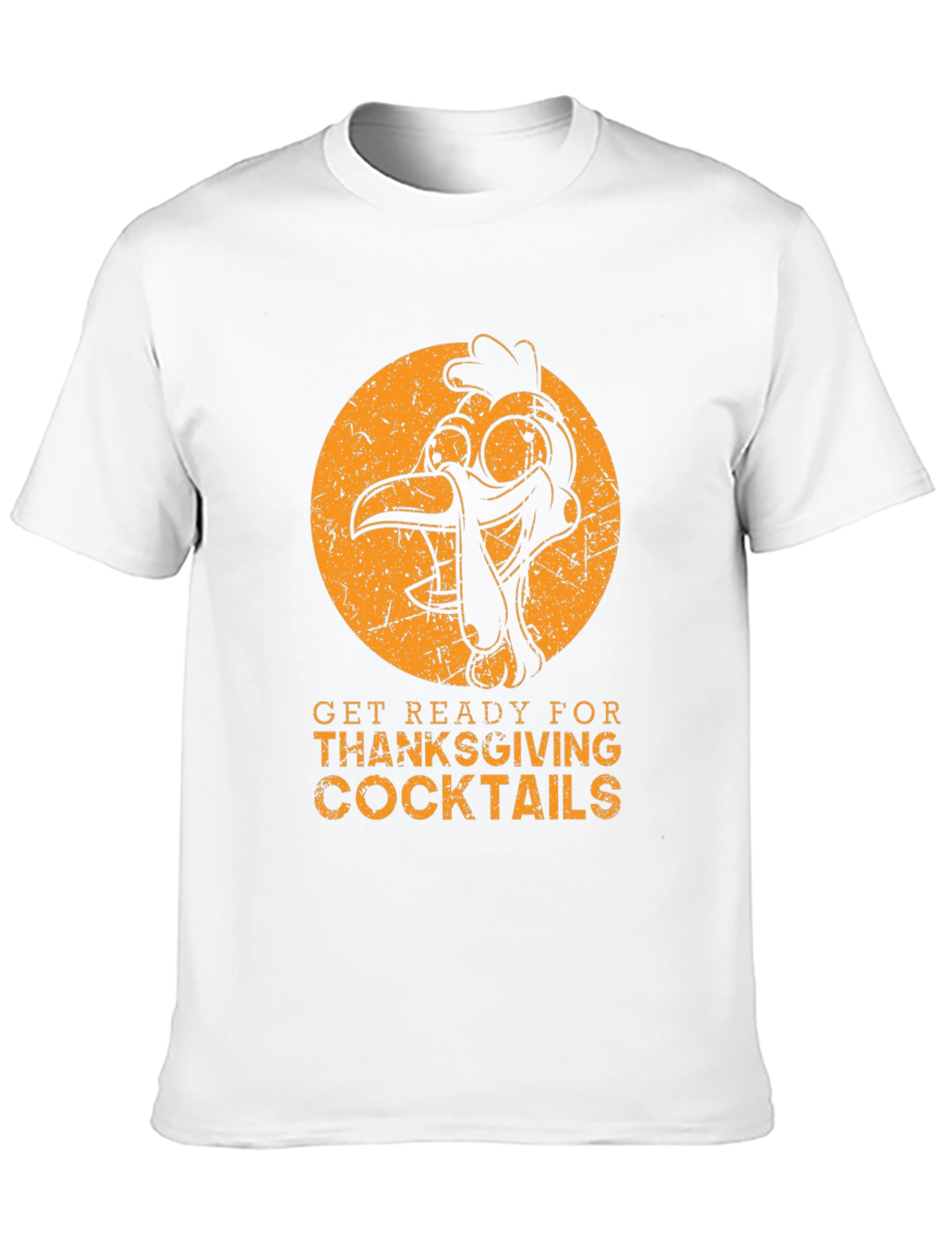 Thanksgiving Cocktails T-Shirt - Turkey Graphic Tee