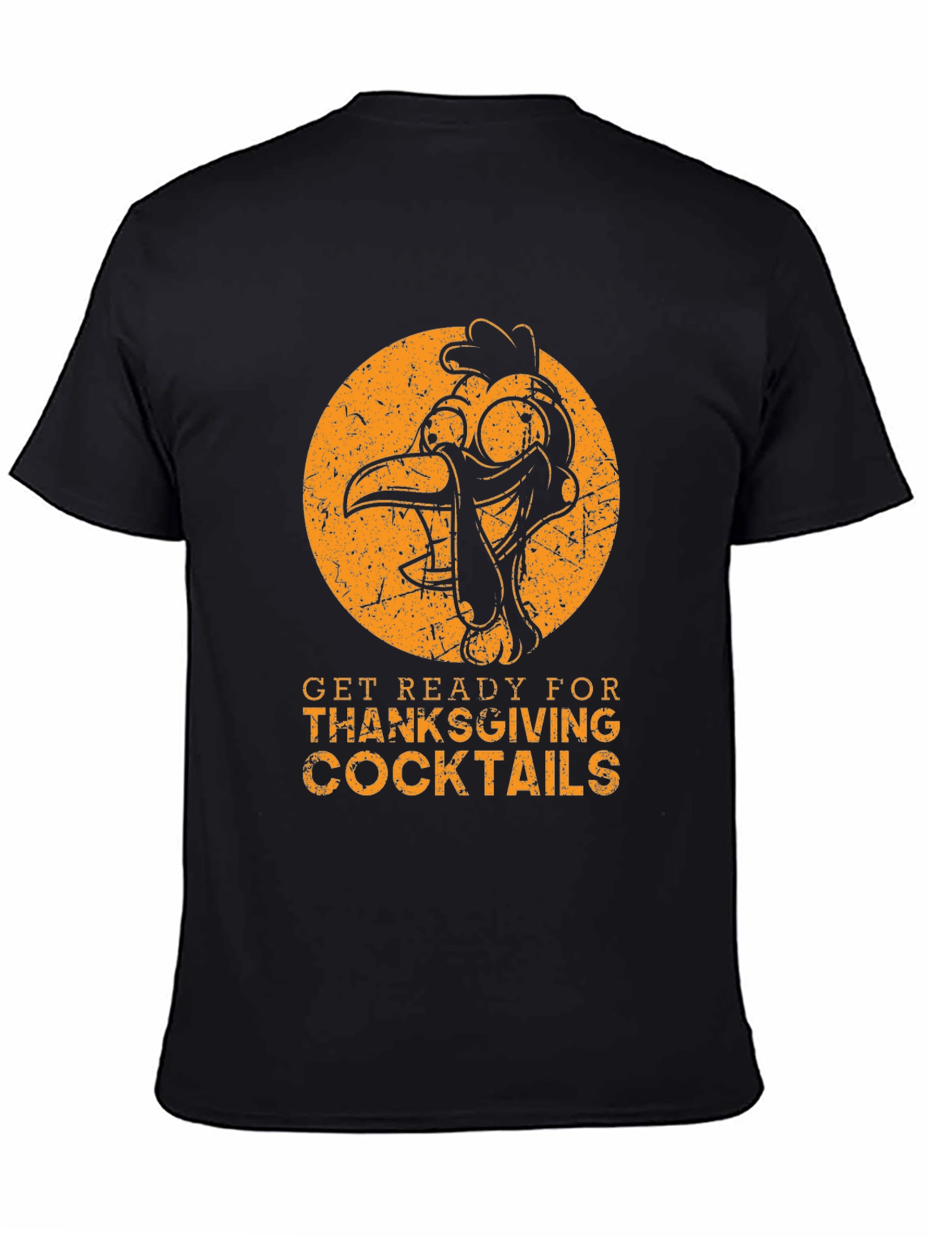 Thanksgiving Cocktails T-Shirt - Turkey Graphic Tee