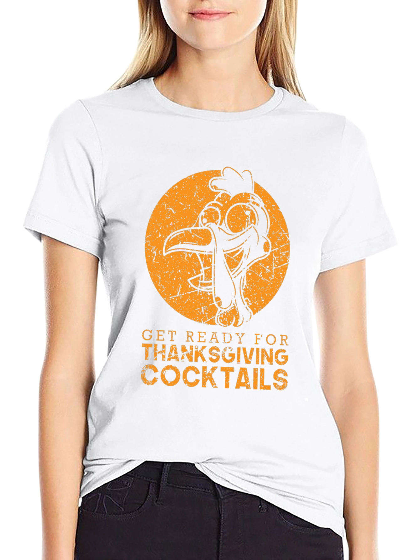 Thanksgiving Cocktails T-Shirt - Turkey Graphic Tee