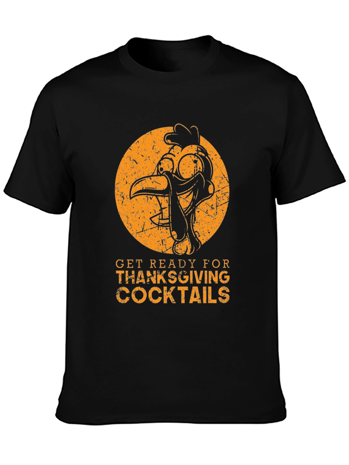 Thanksgiving Cocktails T-Shirt - Turkey Graphic Tee