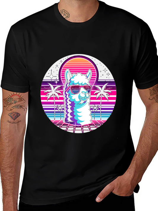 Retro Llama Graphic Tee