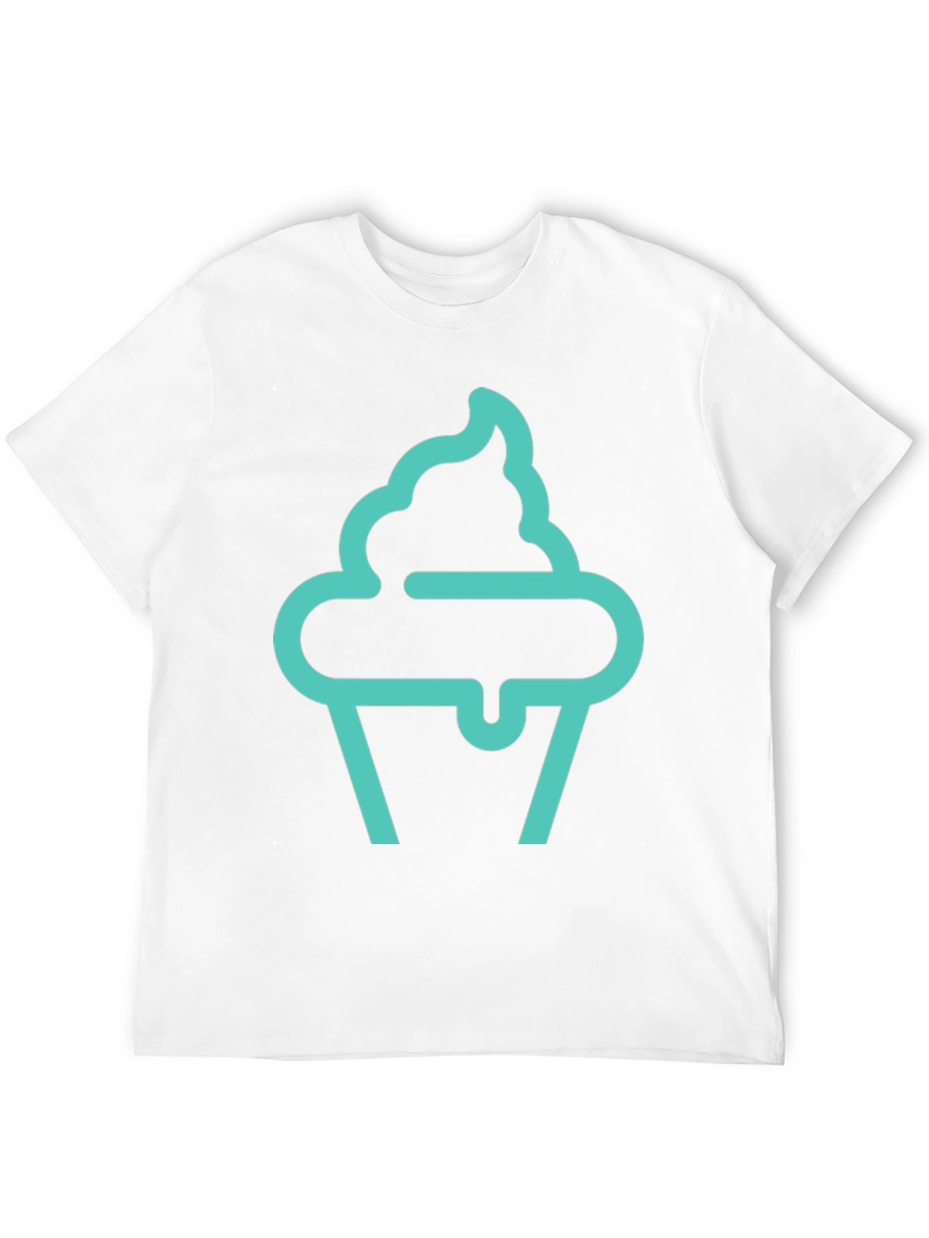 Cupcake Graphic Tee - Black Cotton Comfort
