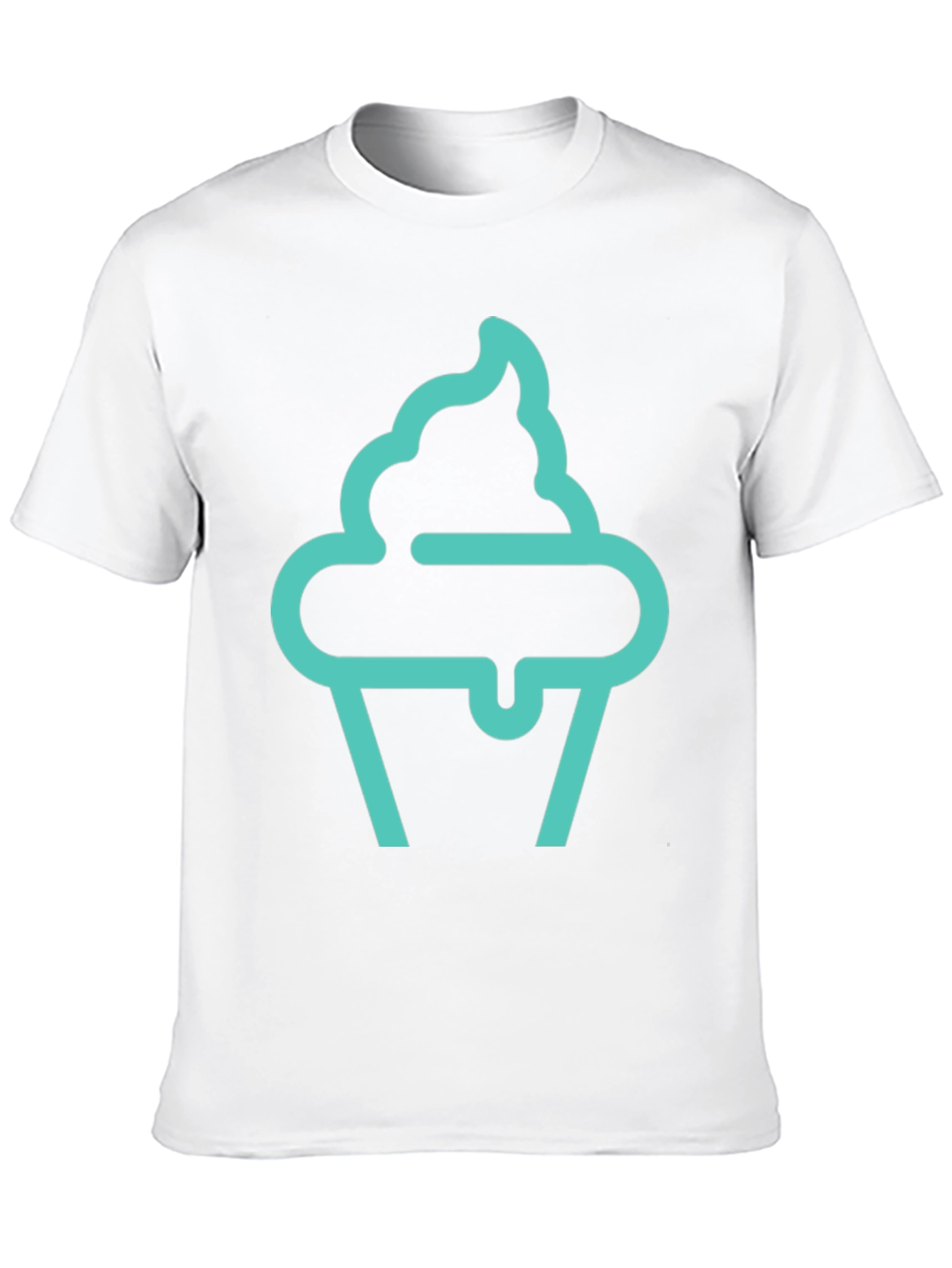 Cupcake Graphic Tee - Black Cotton Comfort