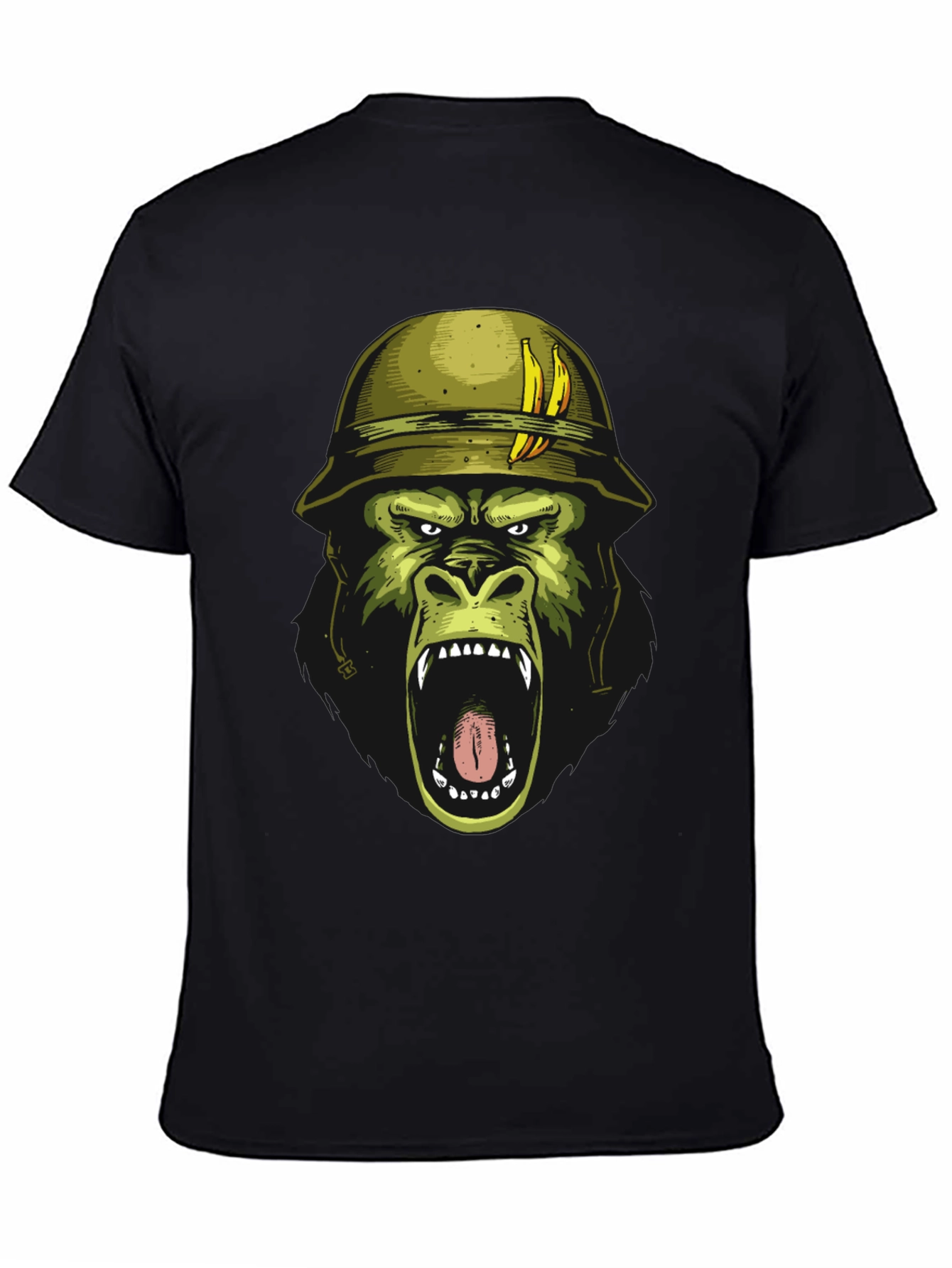 Gorilla Soldier Graphic Tee - Black