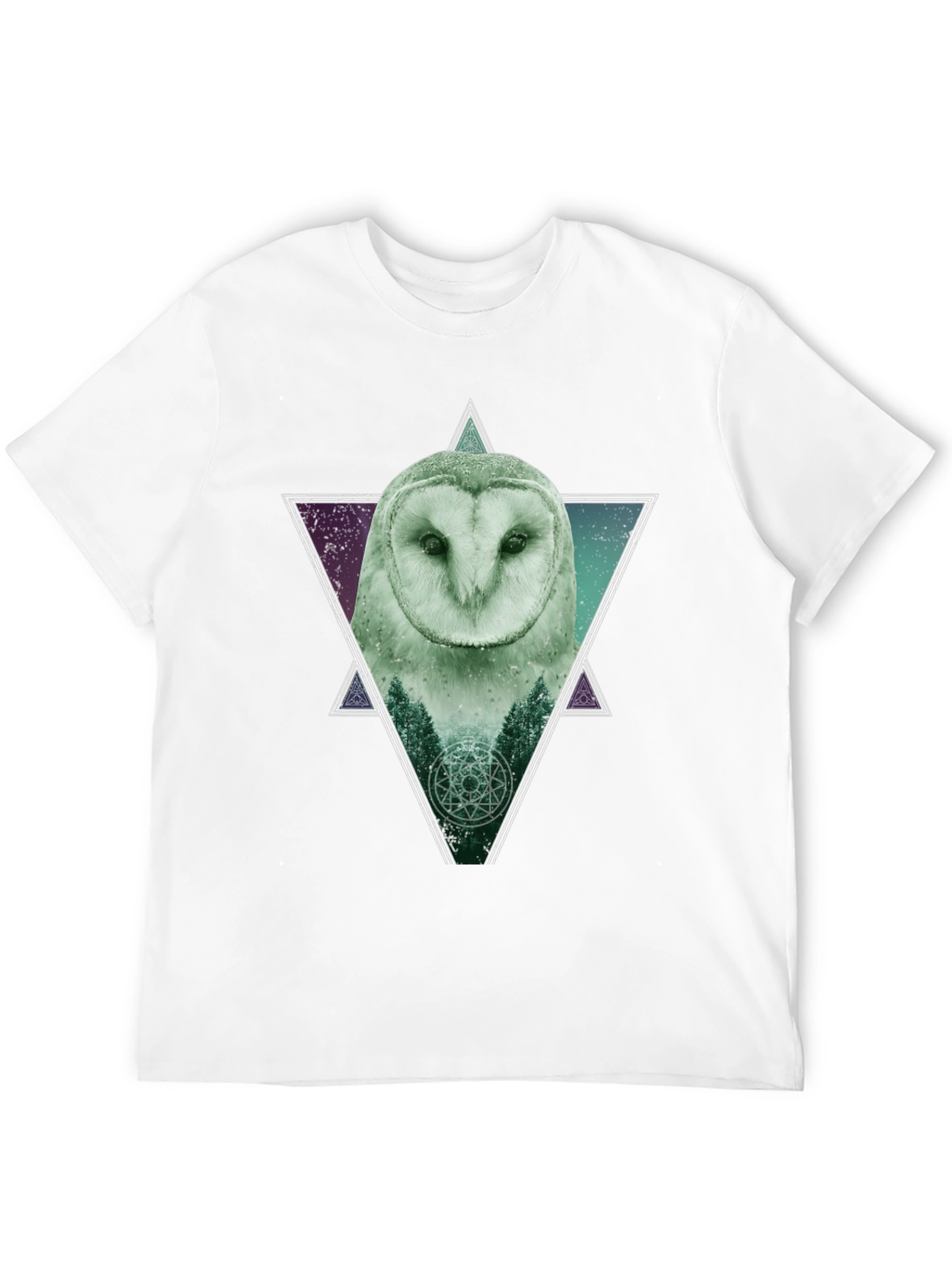Owl Graphic T-Shirt - Mens Black Tee