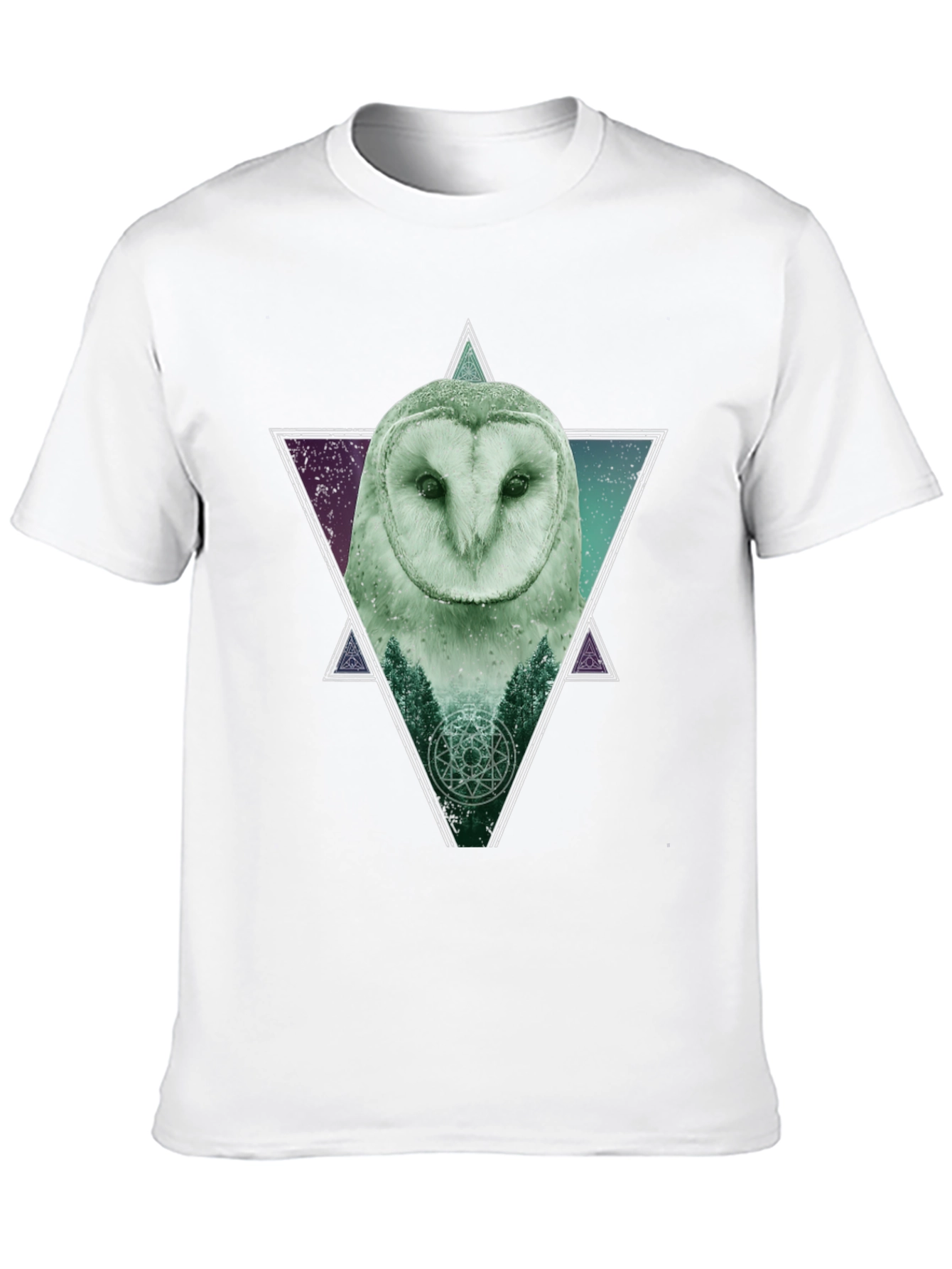 Owl Graphic T-Shirt - Mens Black Tee