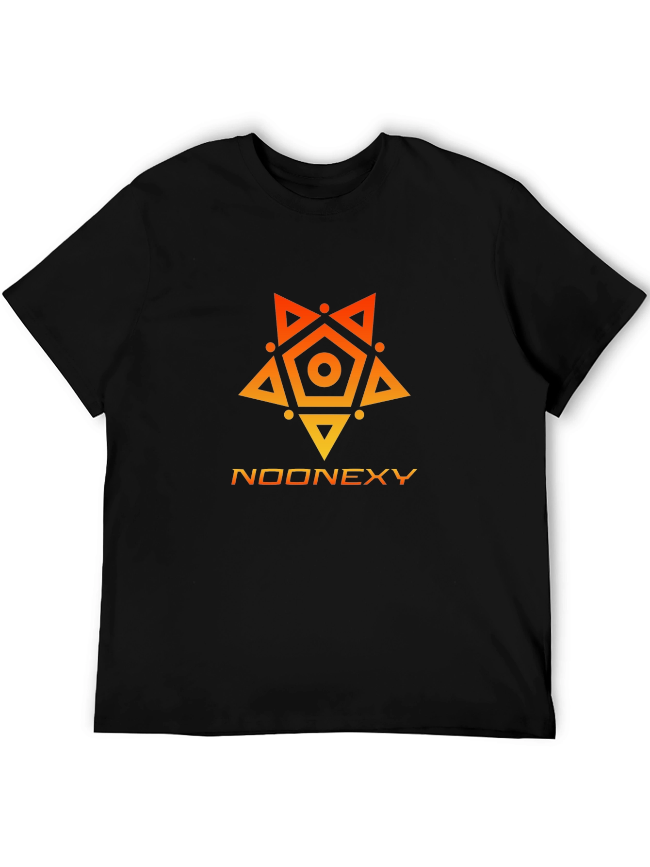 Geometric Graphic Print T-Shirt - Noonexy