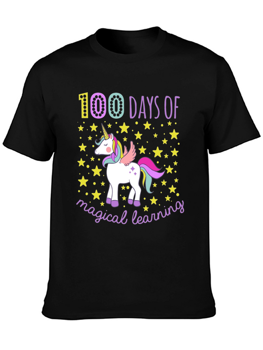 100 Days of Magical Learning Unicorn T-Shirt