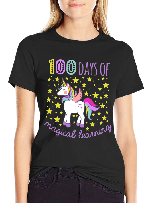 100 Days of Magical Learning Unicorn T-Shirt
