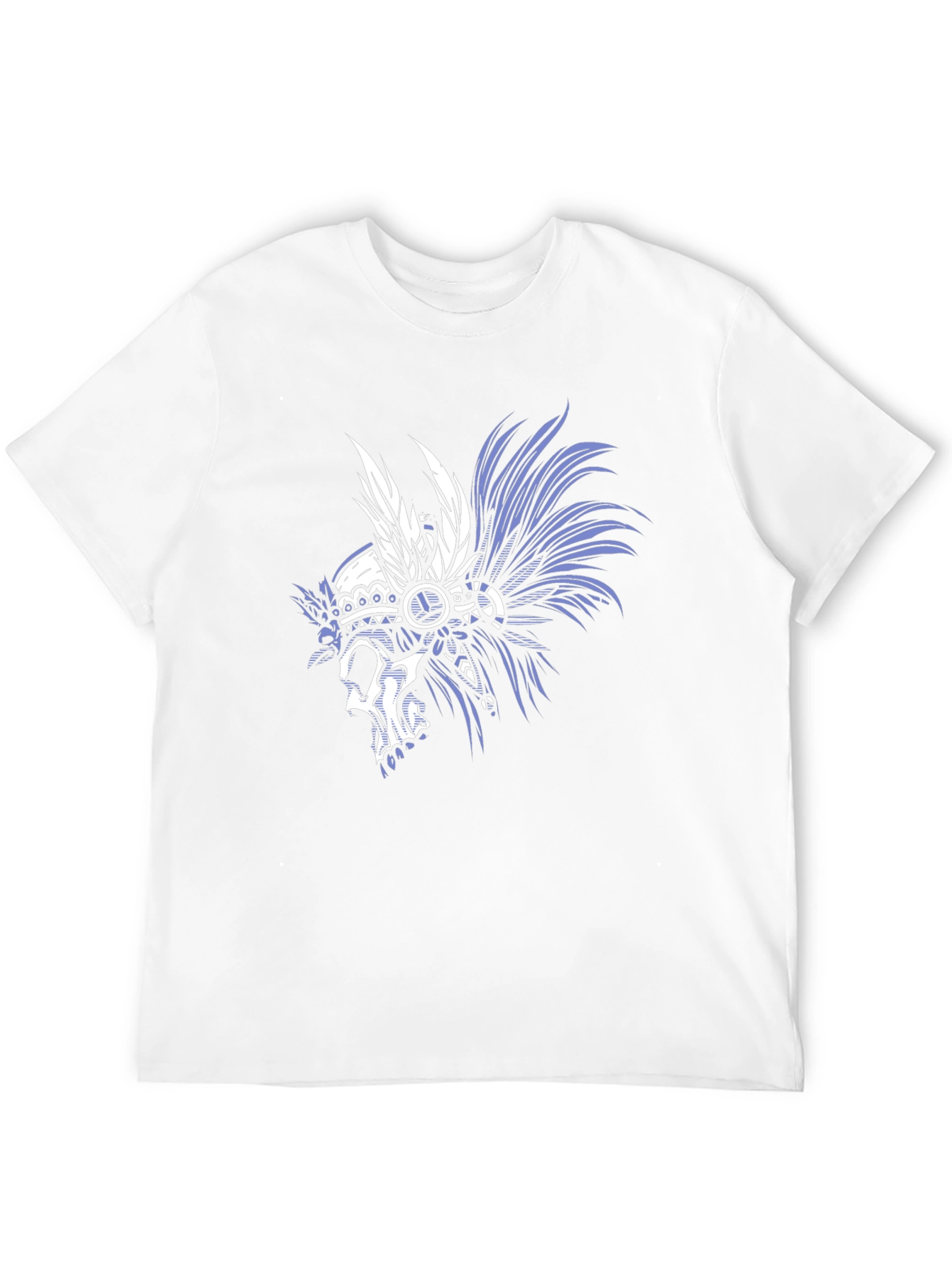 Skull Chief Headdress Graphic Tee - Mens Black T-Shirt