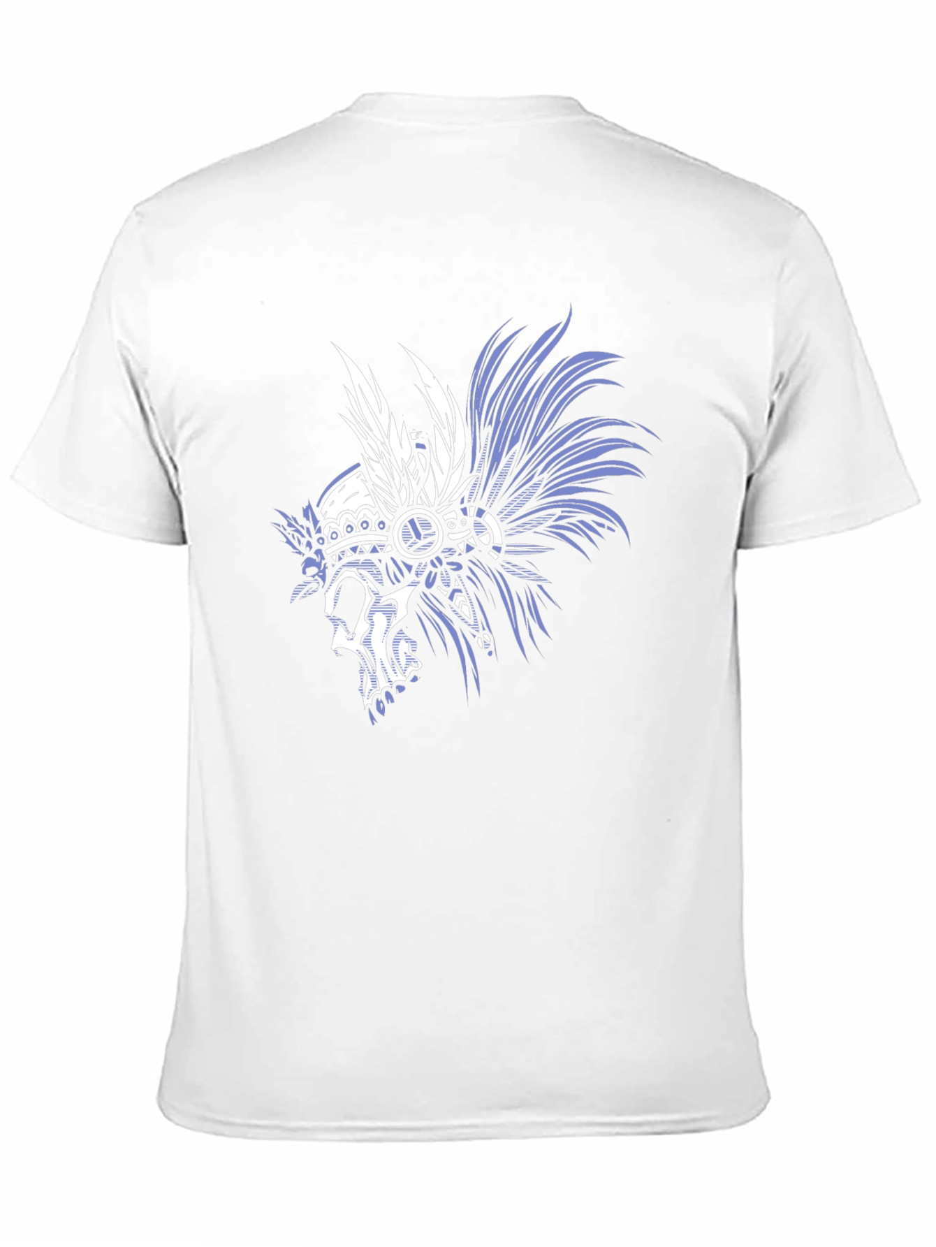 Skull Chief Headdress Graphic Tee - Mens Black T-Shirt