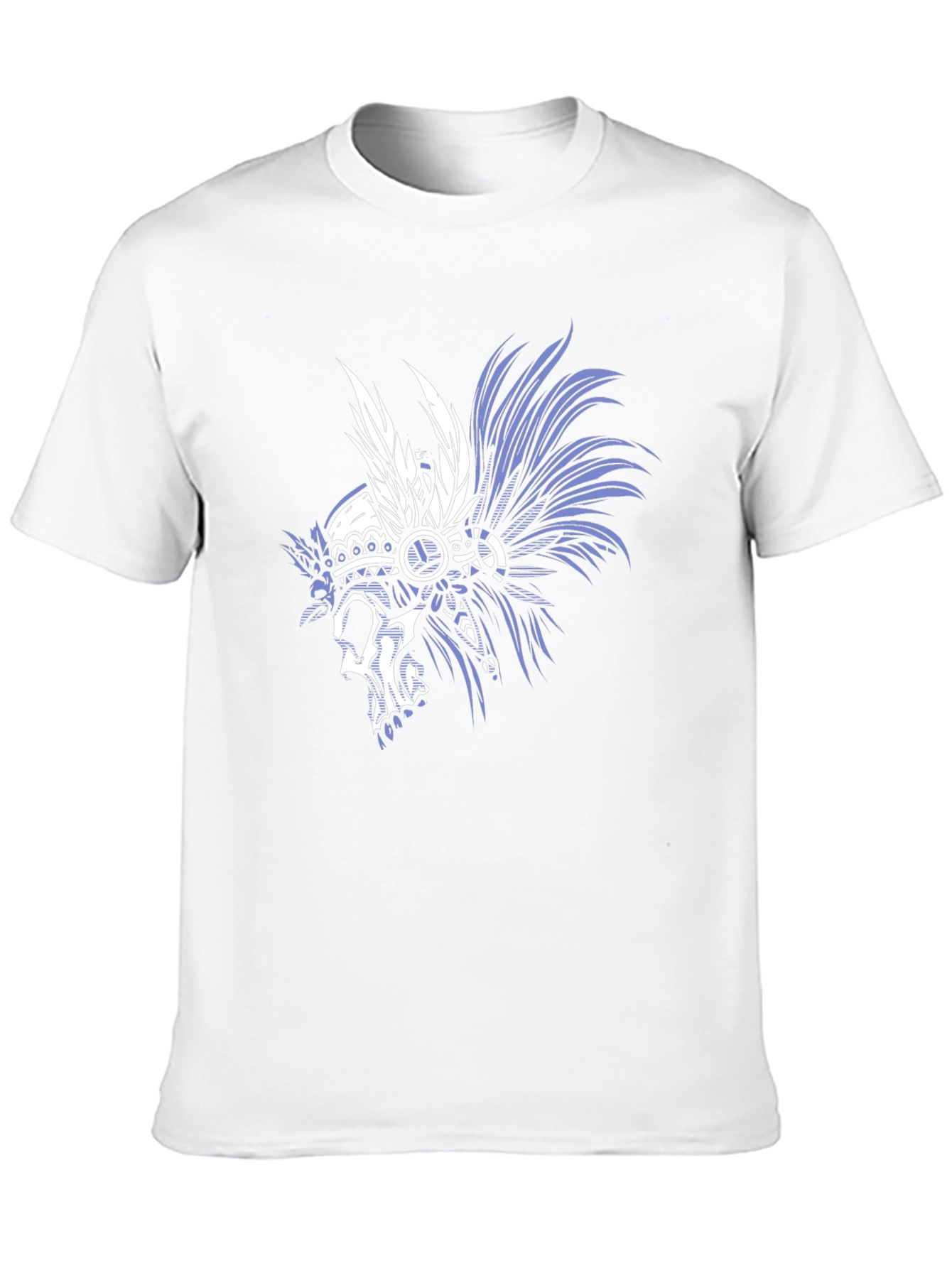 Skull Chief Headdress Graphic Tee - Mens Black T-Shirt