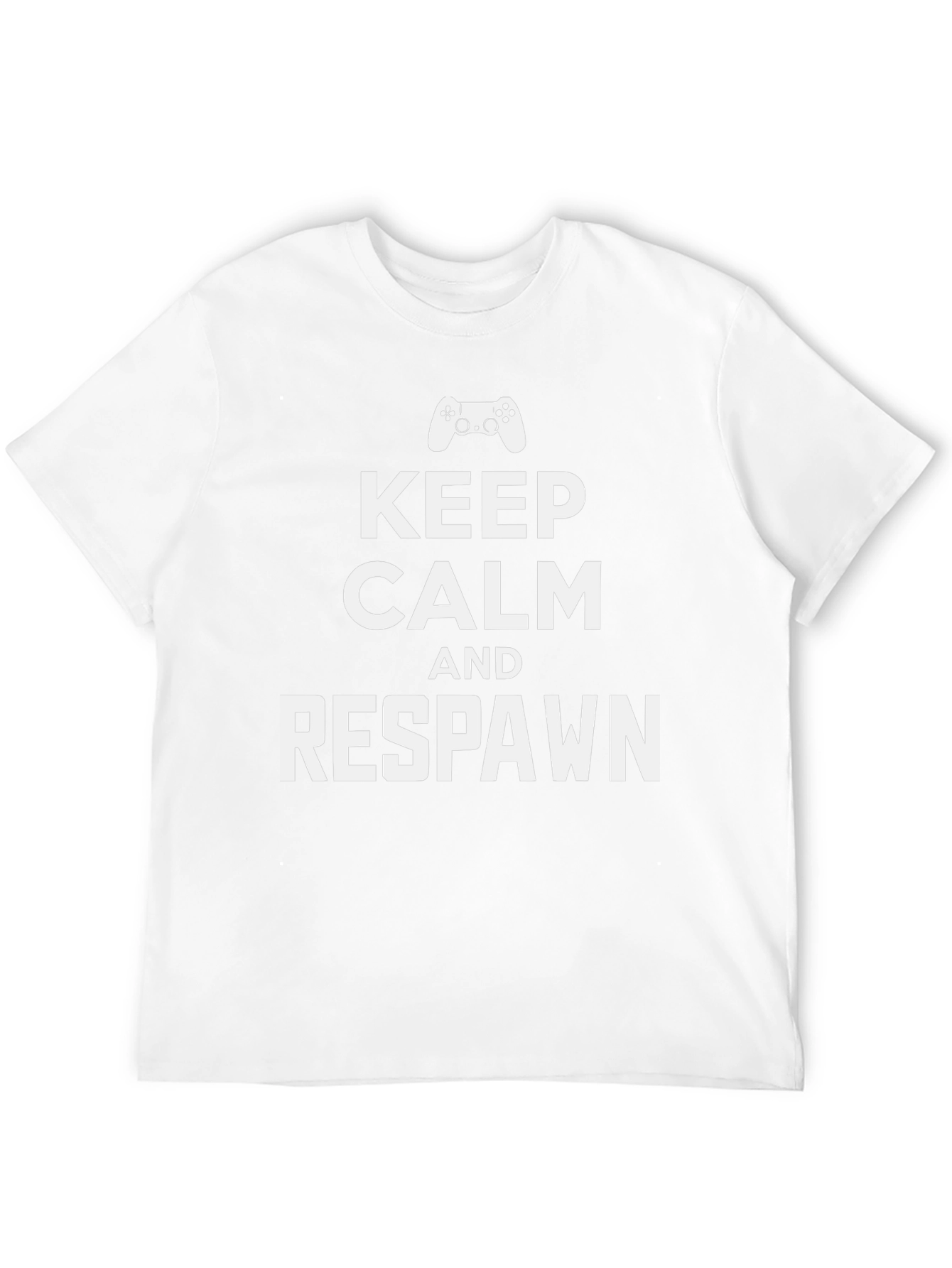 Keep Calm and Respawn Black Gaming T-Shirt