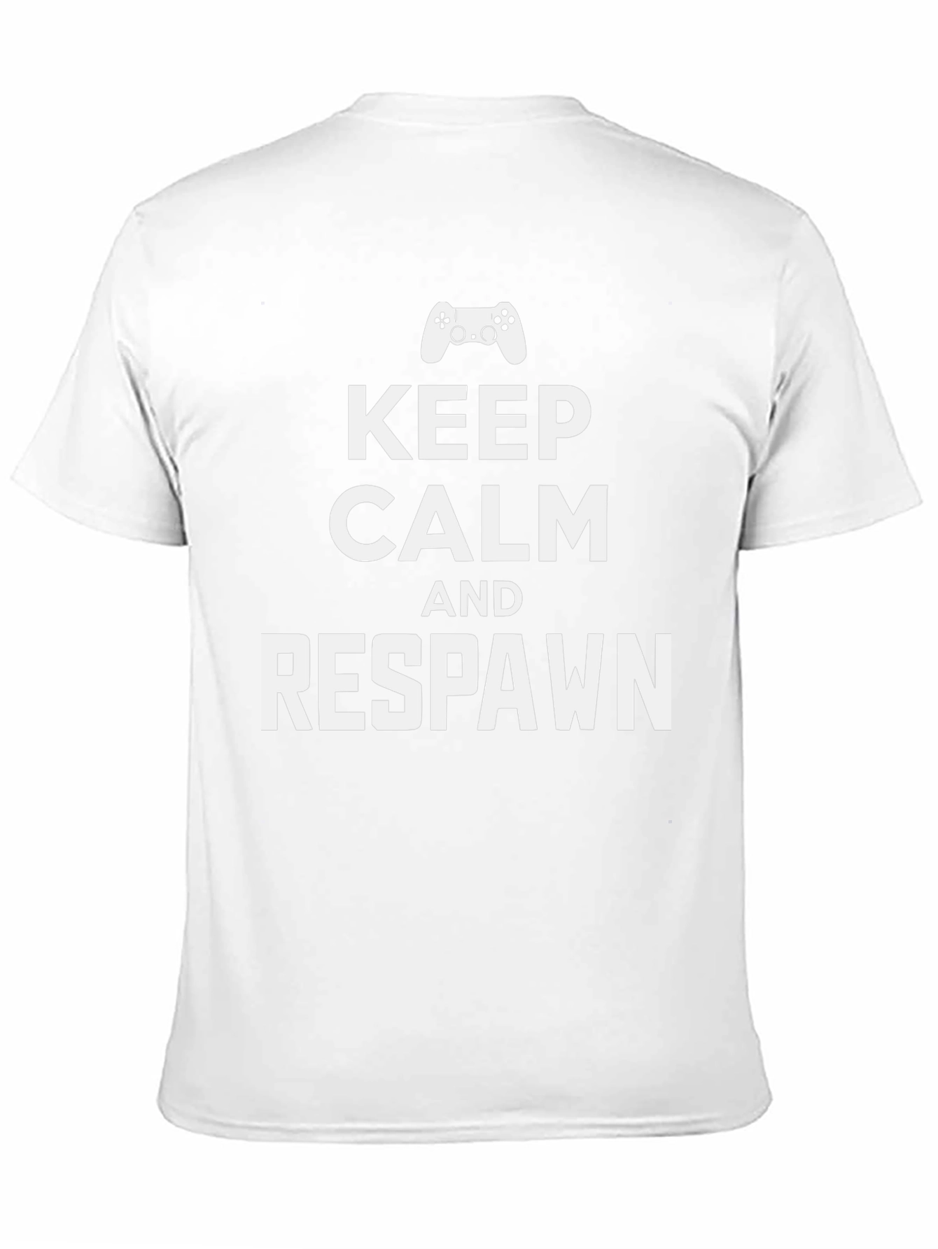 Keep Calm and Respawn Black Gaming T-Shirt