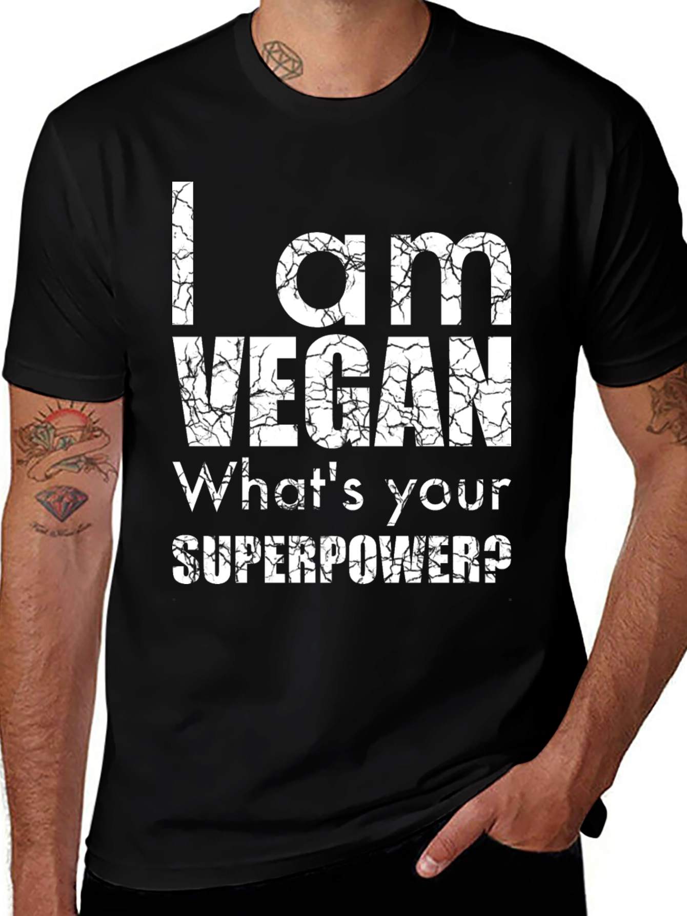 I Am Vegan Whats Your Superpower? Tee
