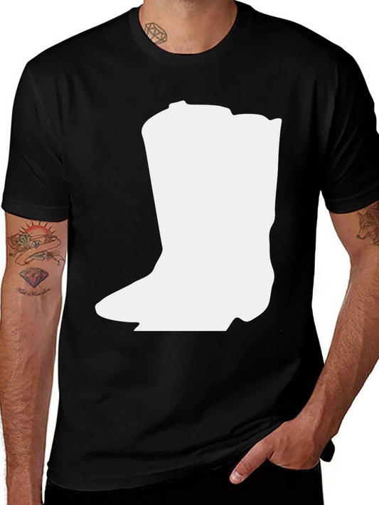 Cowboy Boot Graphic Tee - Western Style T-Shirt