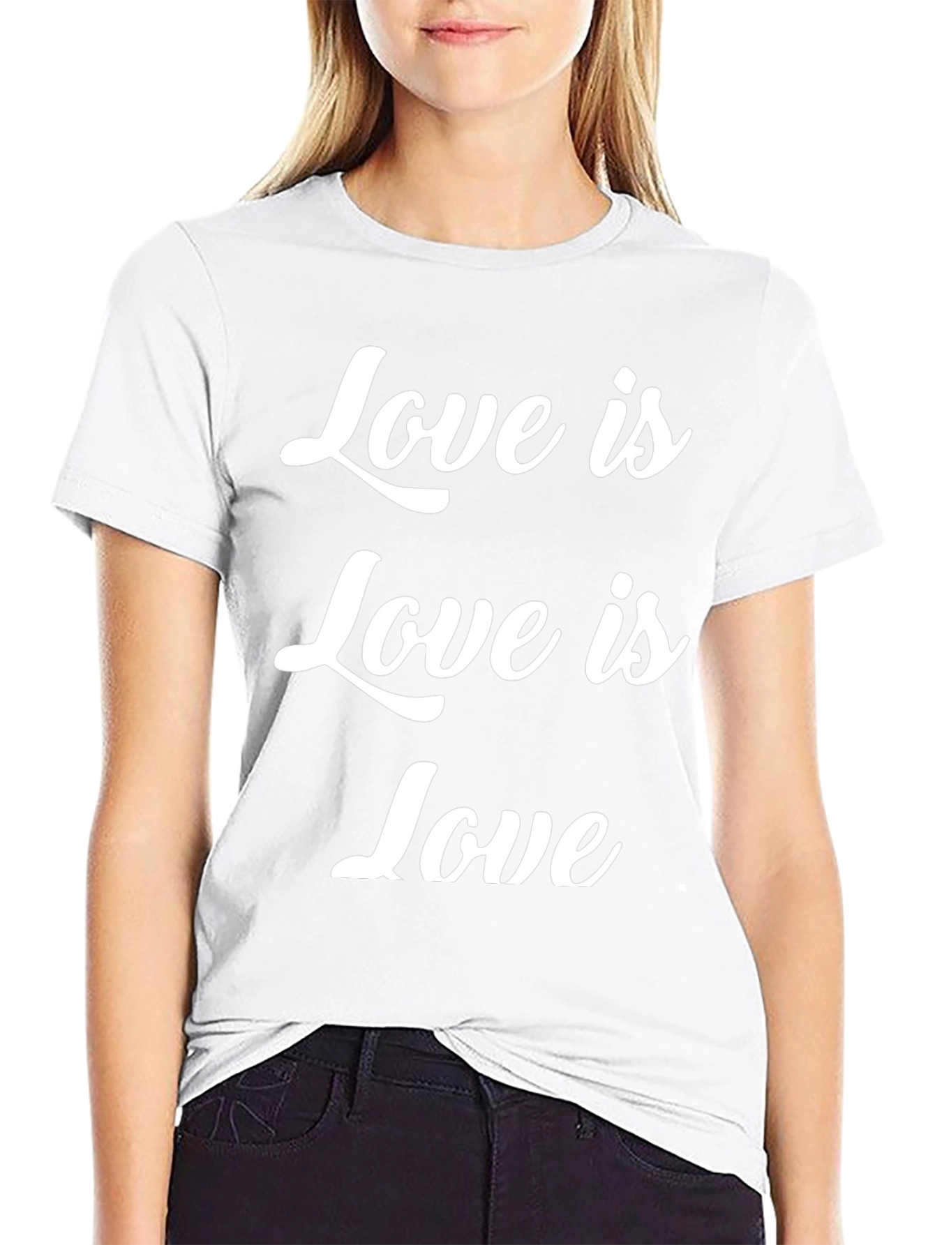 Love is Love Tee - Stylish Black Cotton T-Shirt