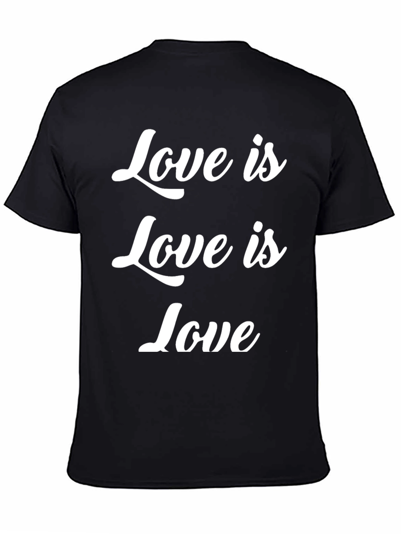 Love is Love Tee - Stylish Black Cotton T-Shirt