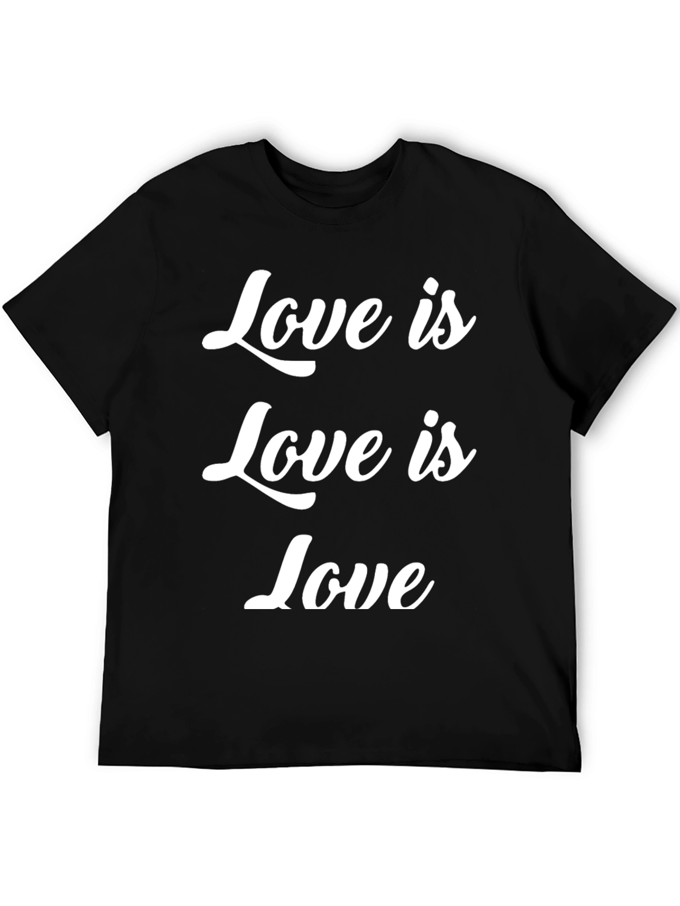 Love is Love Tee - Stylish Black Cotton T-Shirt