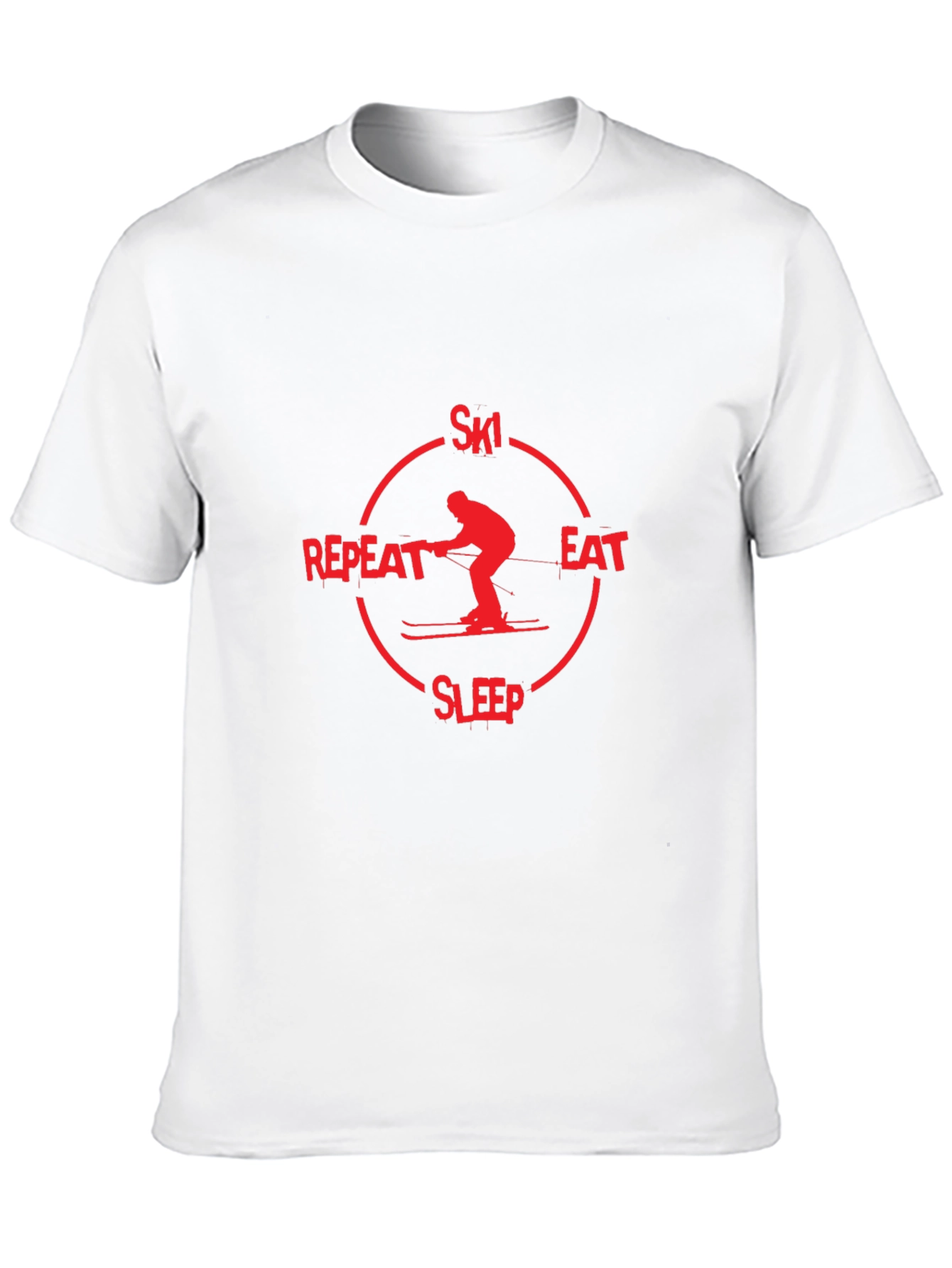 Ski Eat Sleep Repeat Graphic T-Shirt