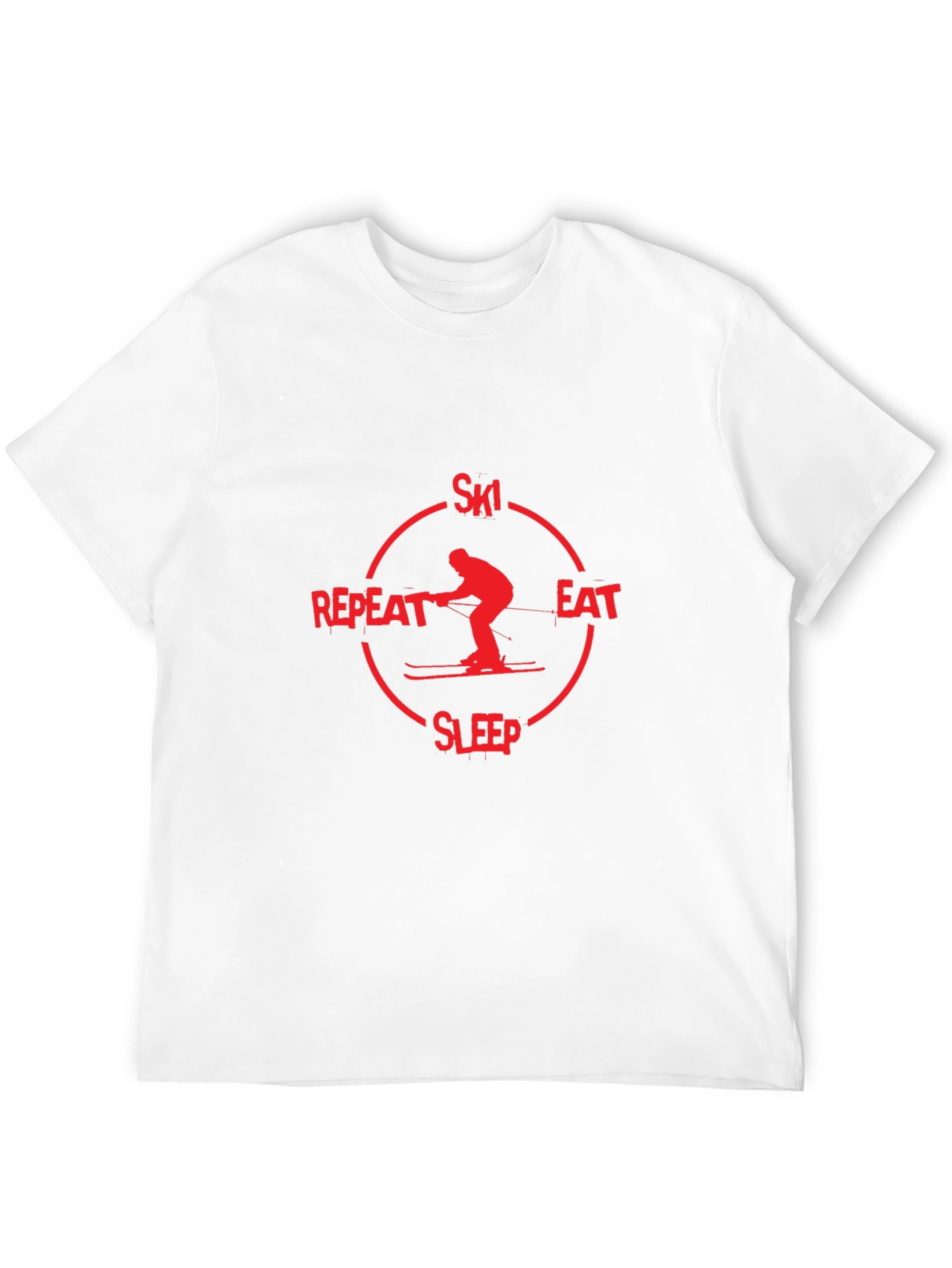Ski Eat Sleep Repeat Graphic T-Shirt
