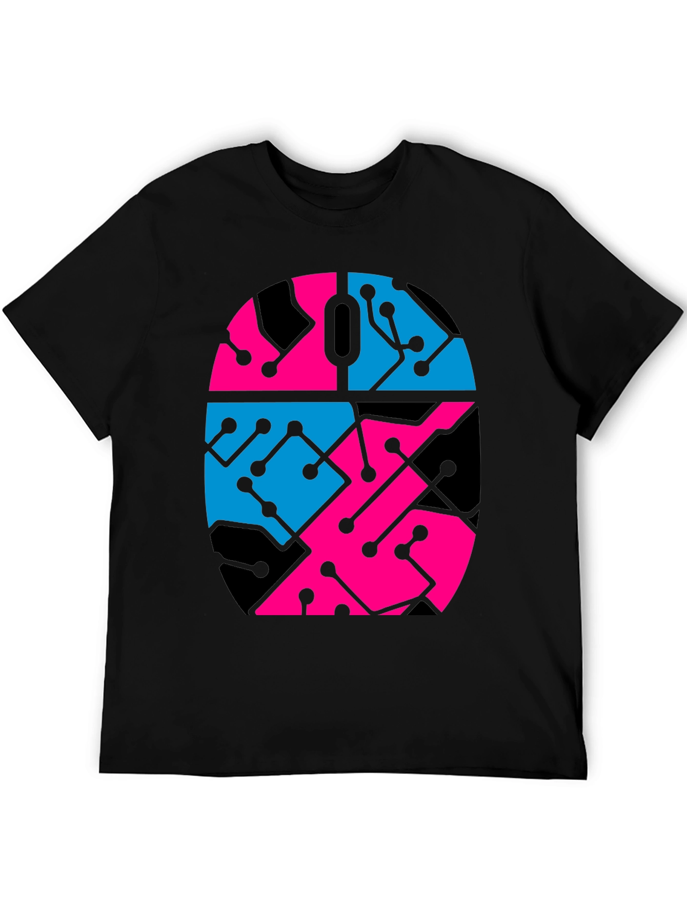 Circuit Mouse Graphic Tee - Black Unisex T-Shirt