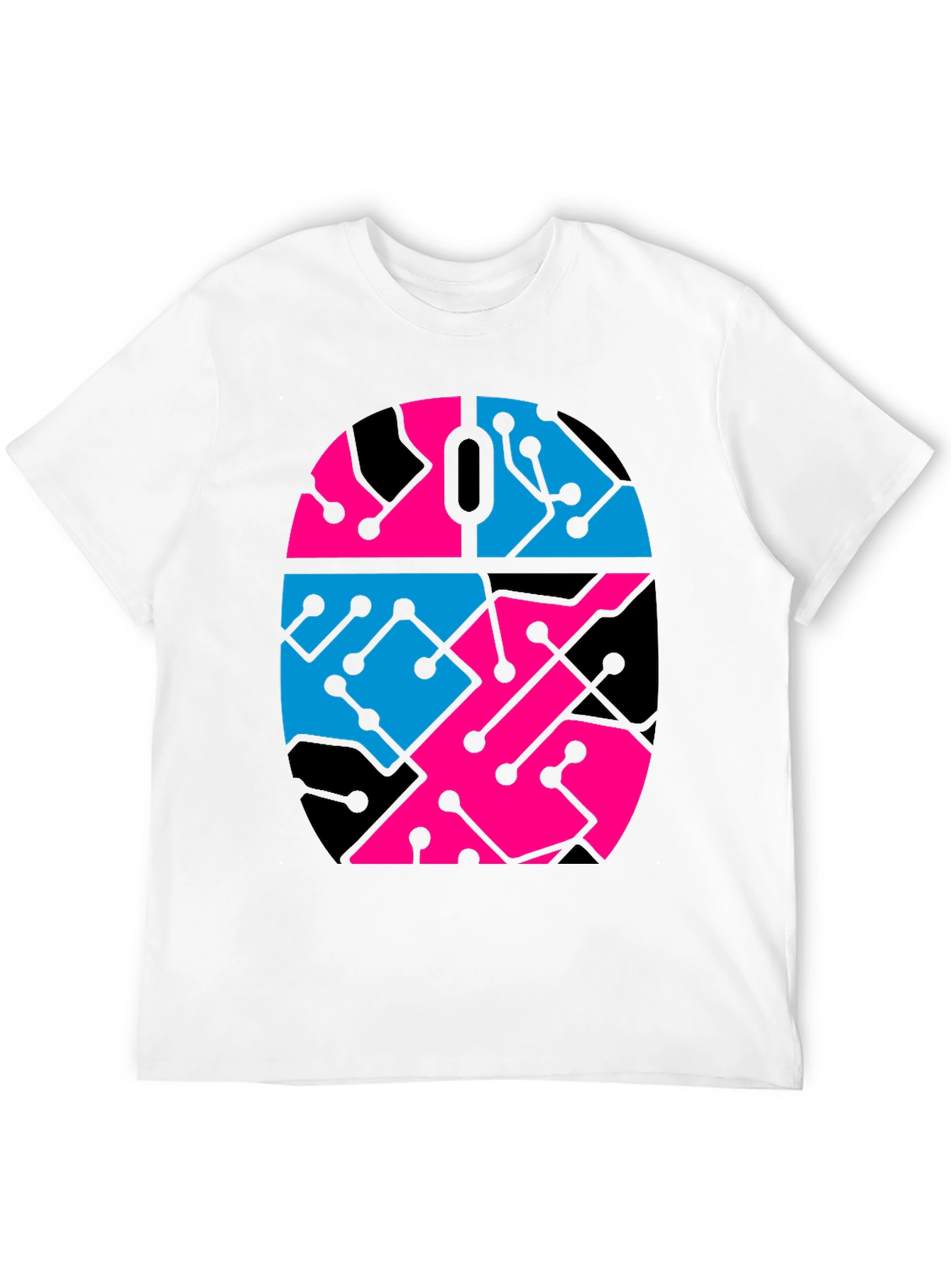 Circuit Mouse Graphic Tee - Black Unisex T-Shirt