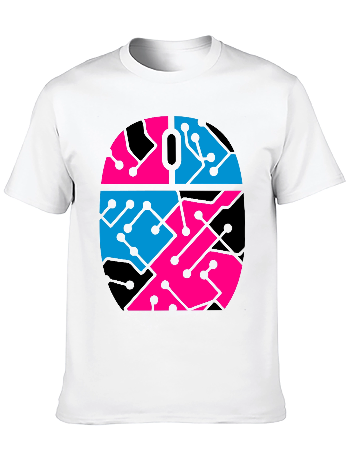 Circuit Mouse Graphic Tee - Black Unisex T-Shirt