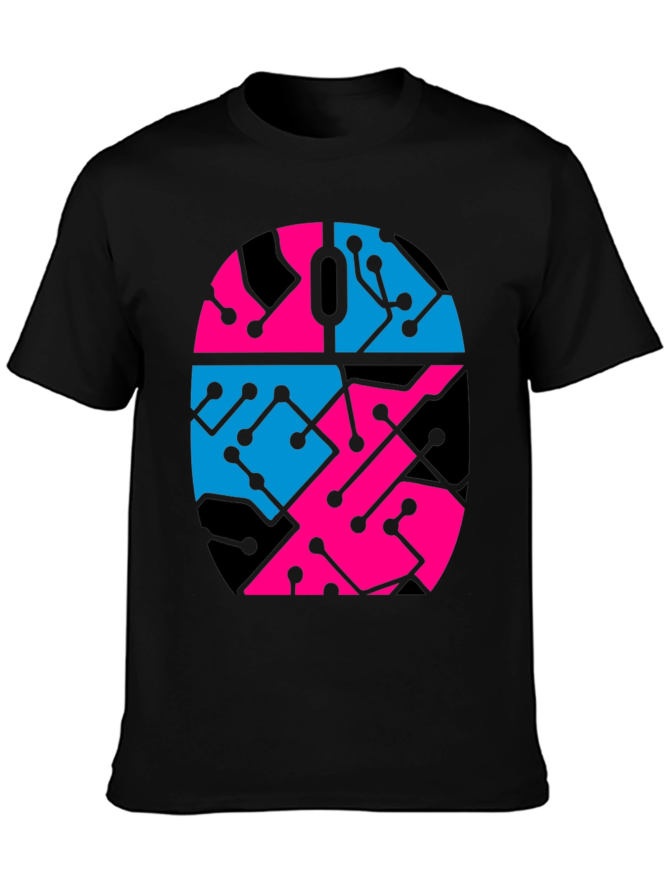 Circuit Mouse Graphic Tee - Black Unisex T-Shirt