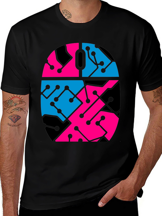 Circuit Mouse Graphic Tee - Black Unisex T-Shirt