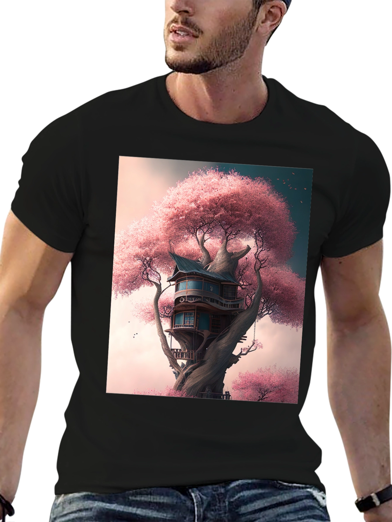 Cherry Blossom Treehouse Graphic Tee
