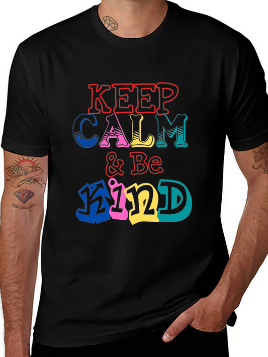 Keep Calm & Be Kind Graphic Tee - Comfort & Style