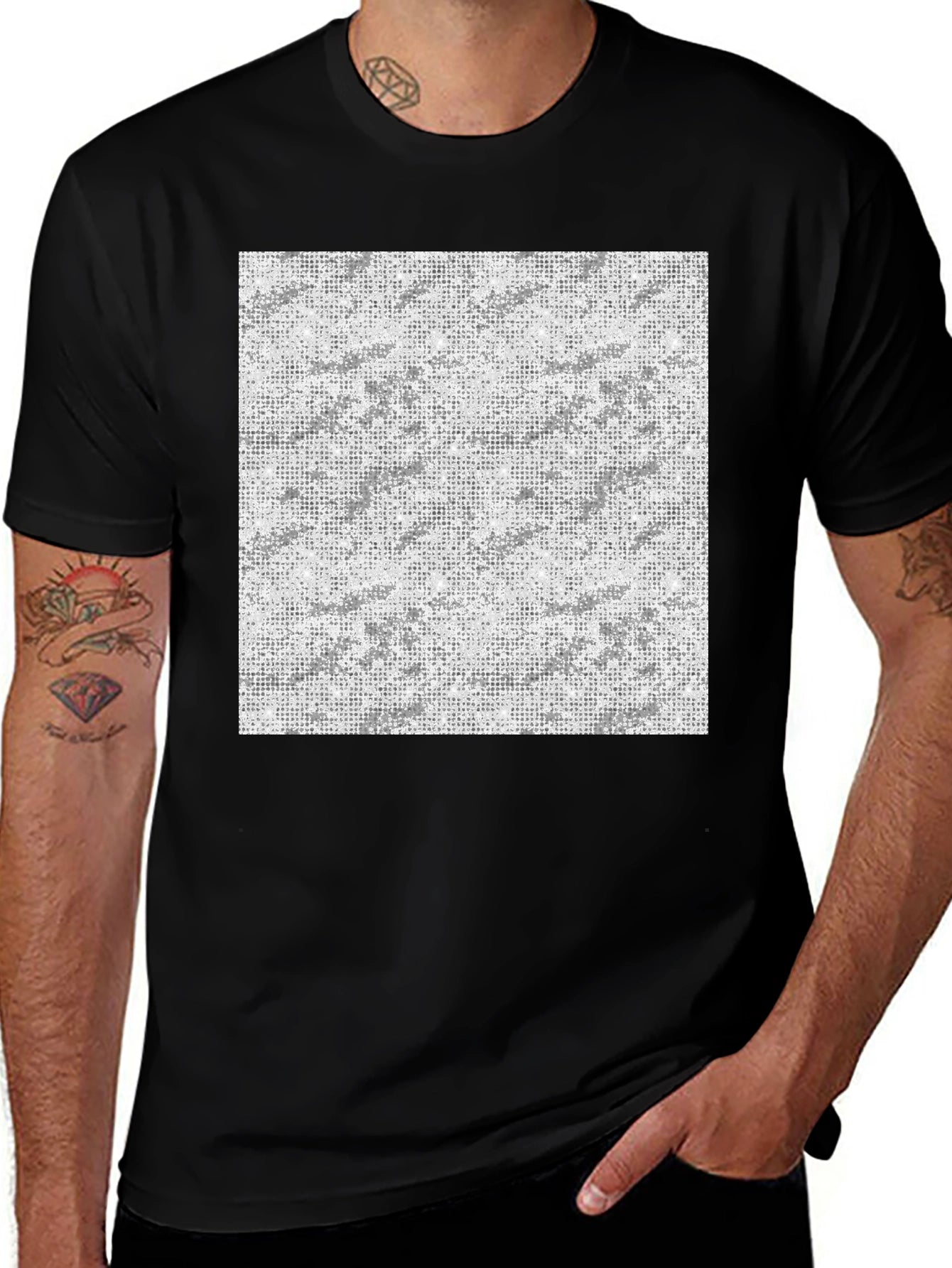 Urban Camo Crew Neck T-Shirt - Modern Style