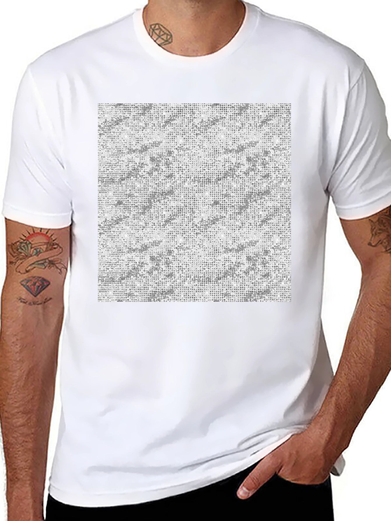 Urban Camo Crew Neck T-Shirt - Modern Style