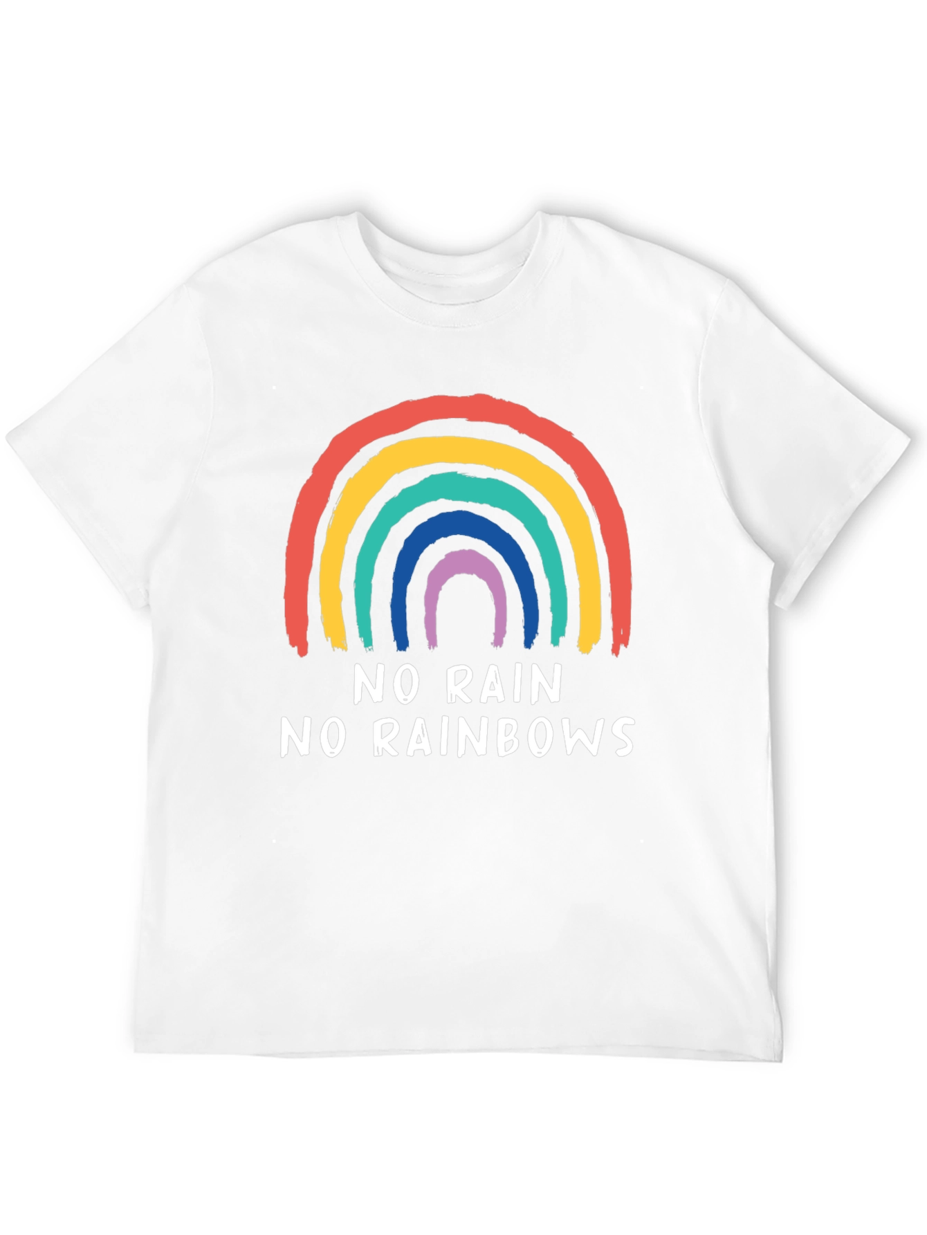 No Rain No Rainbows Graphic Tee - Black