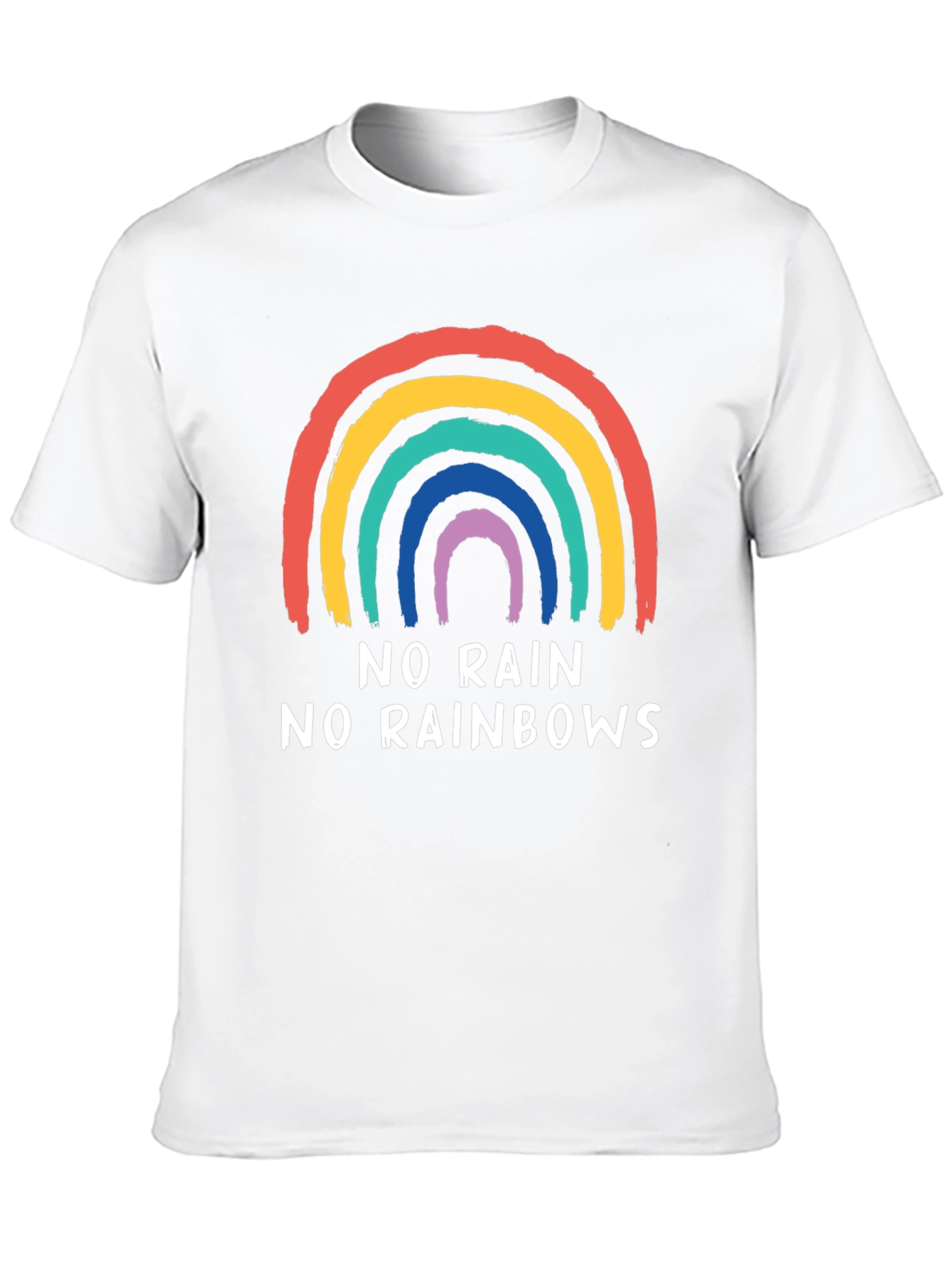 No Rain No Rainbows Graphic Tee - Black